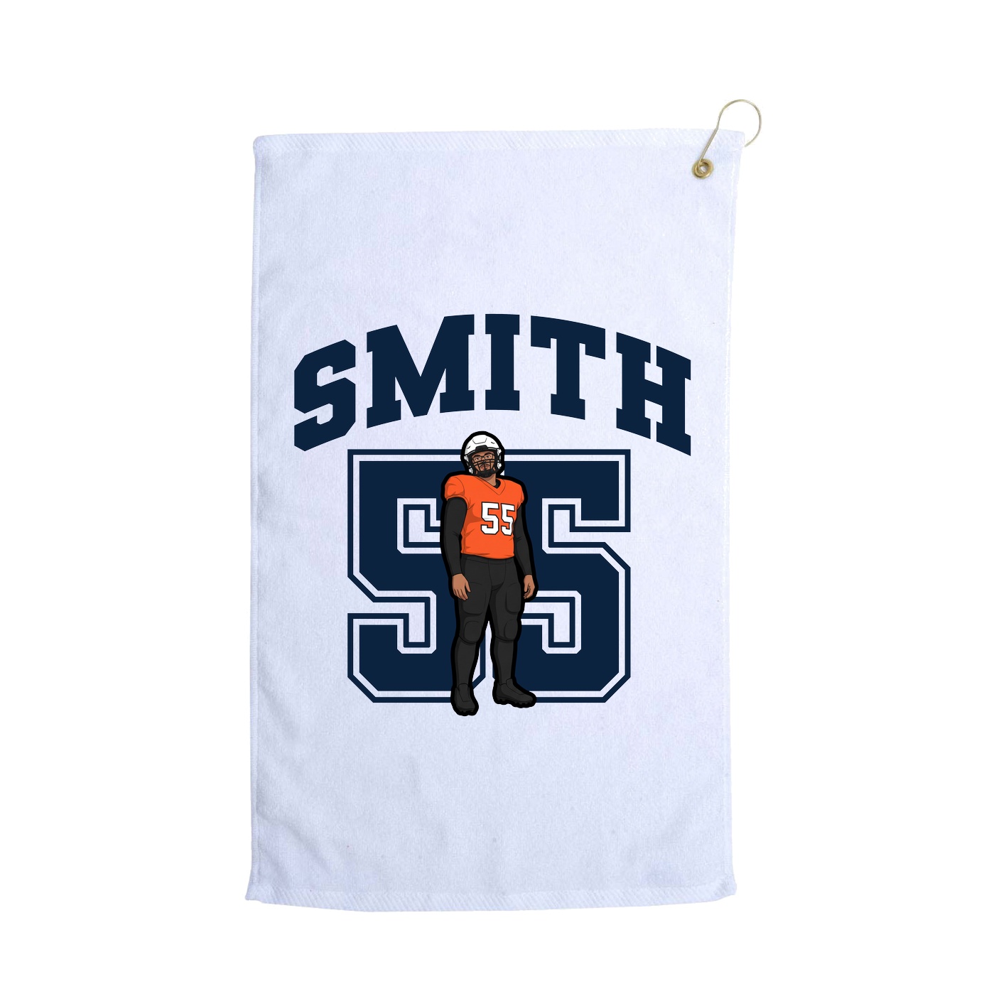 Golf Towel — Number in White