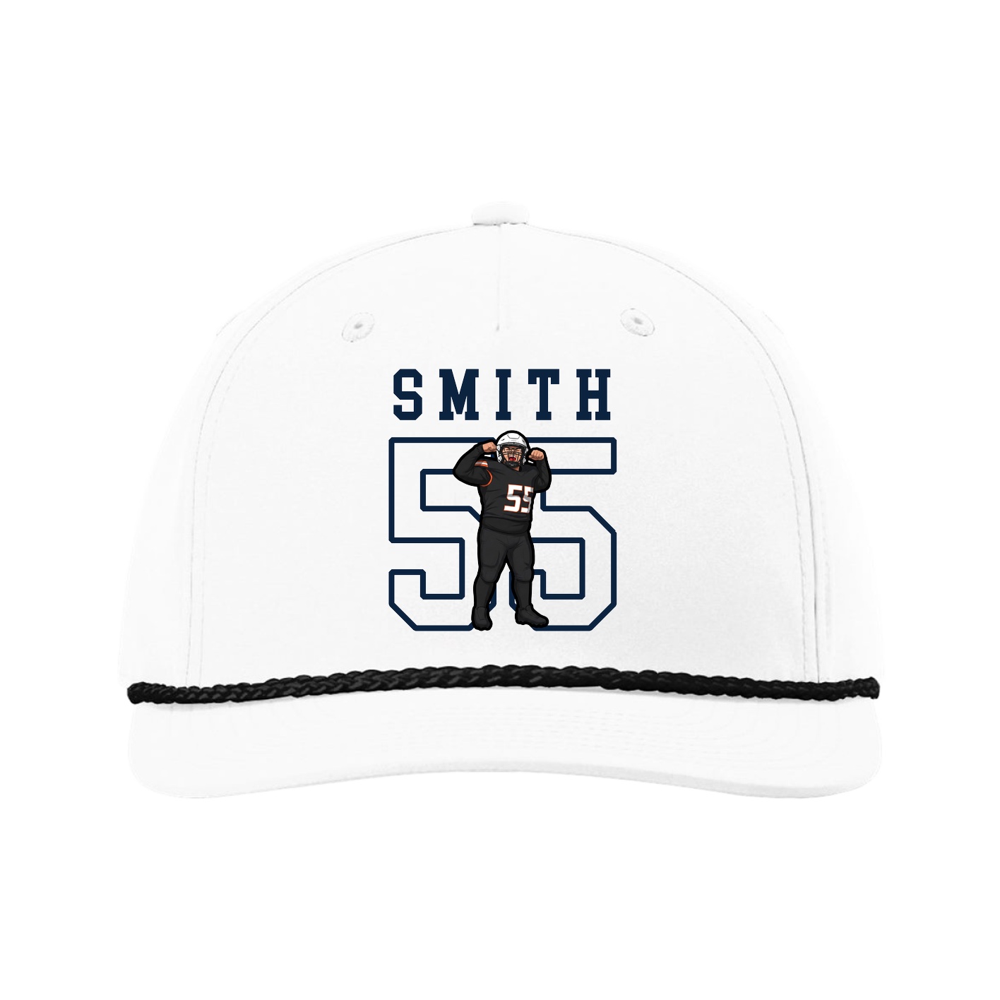 Five-Panel Classic Rope Cap — Shirsey in White