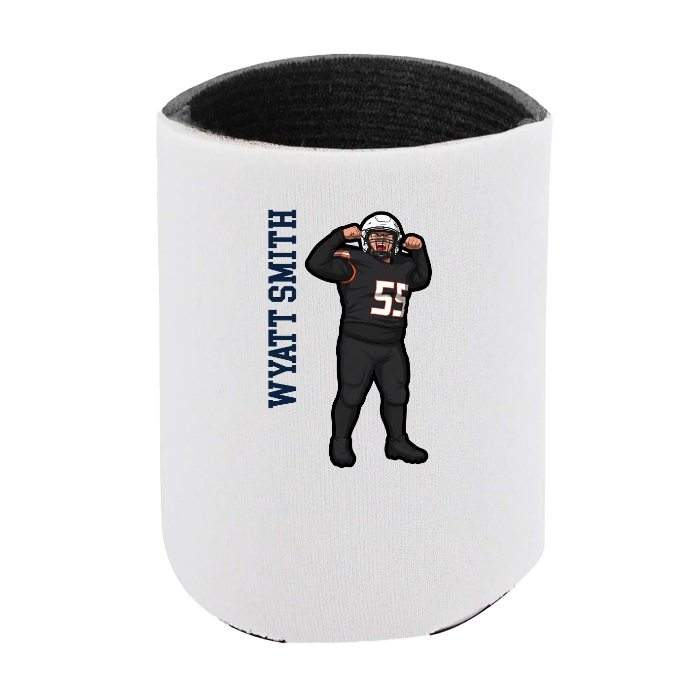 Can Holder — Name Vertical in White