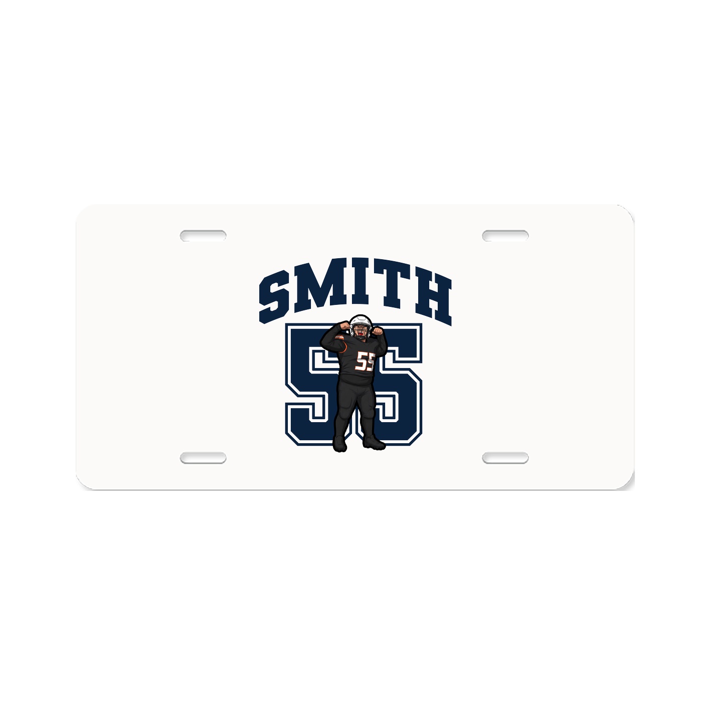 License Plate — Number in Classic