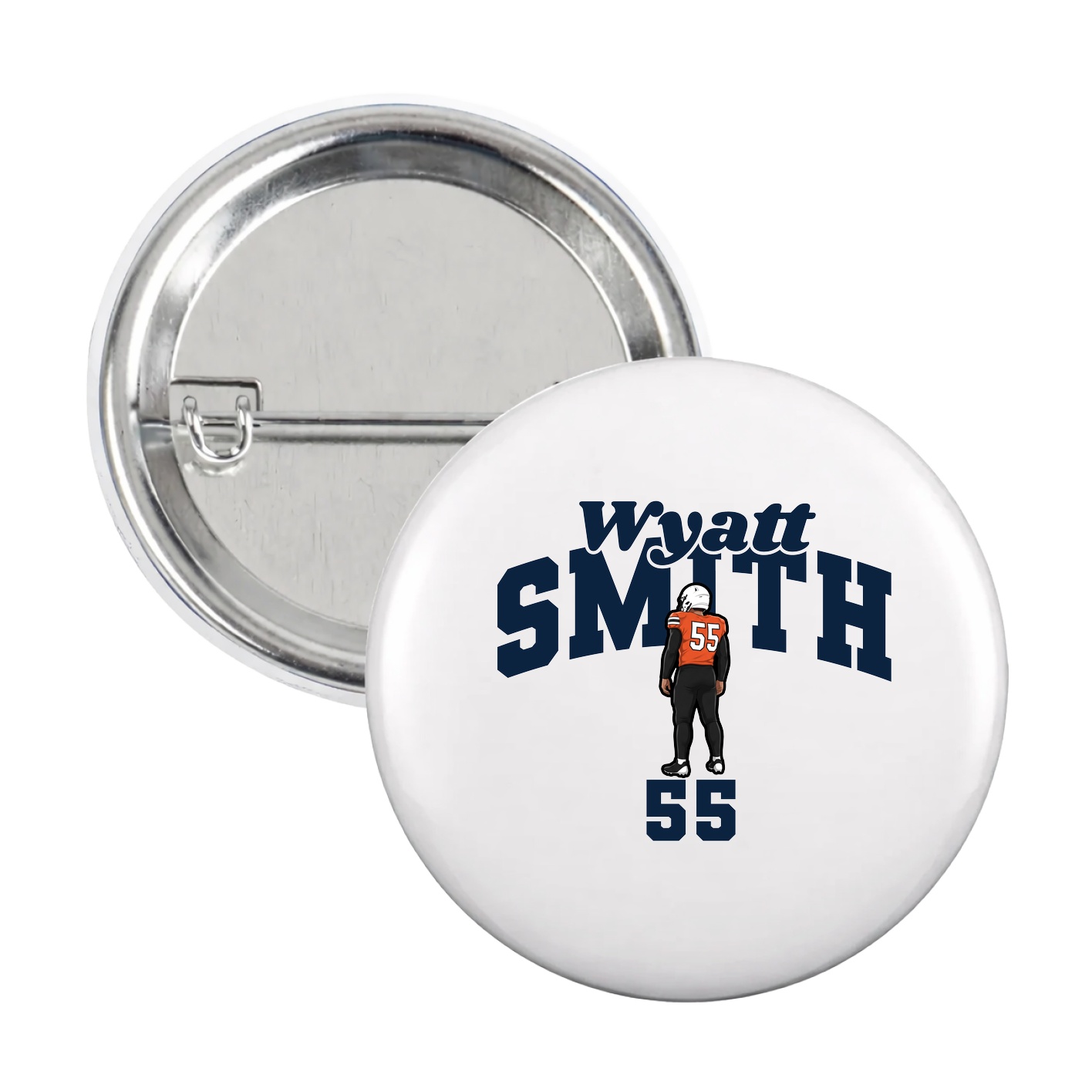 Game Day Button — Signature Arch in White