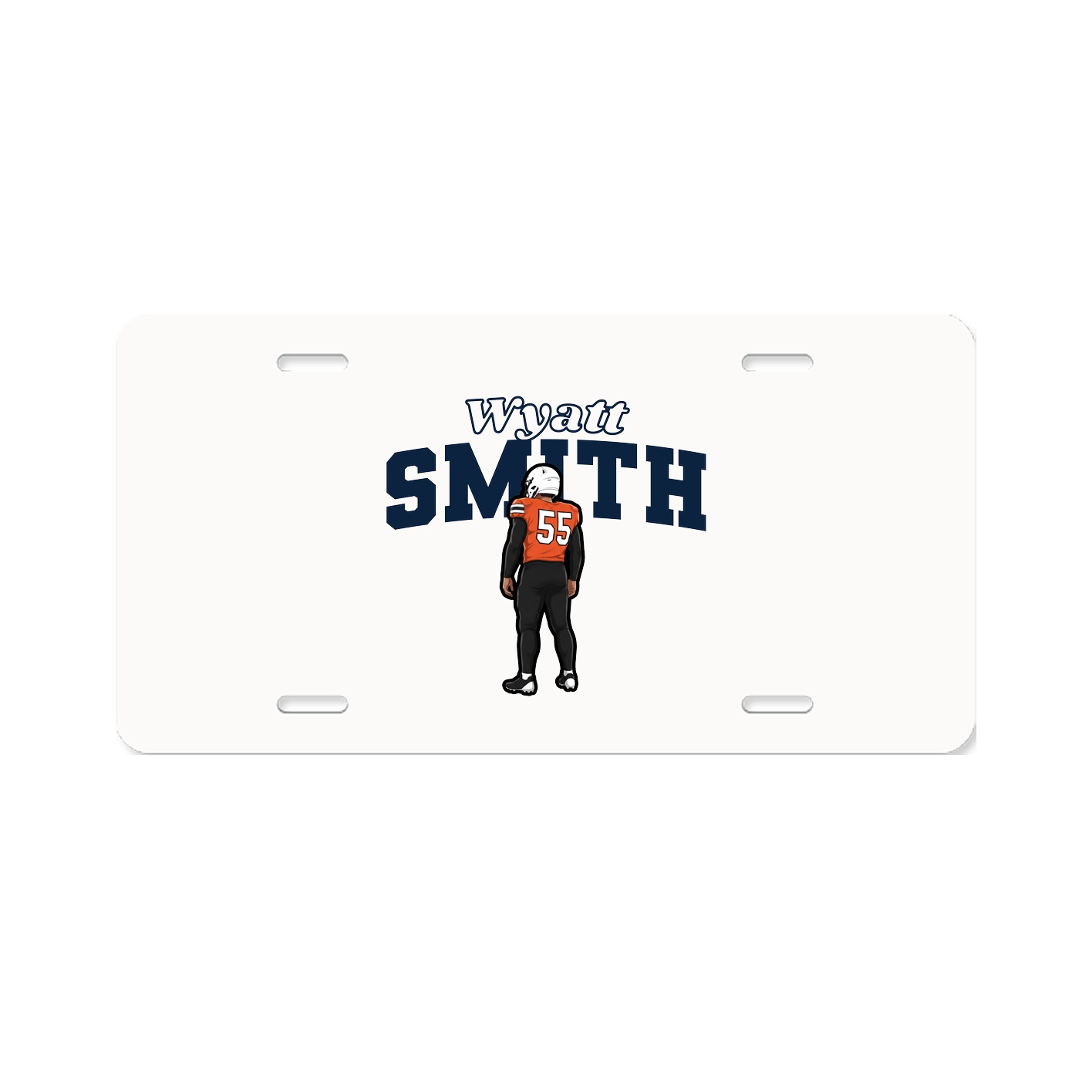 License Plate — Name Arch in Classic