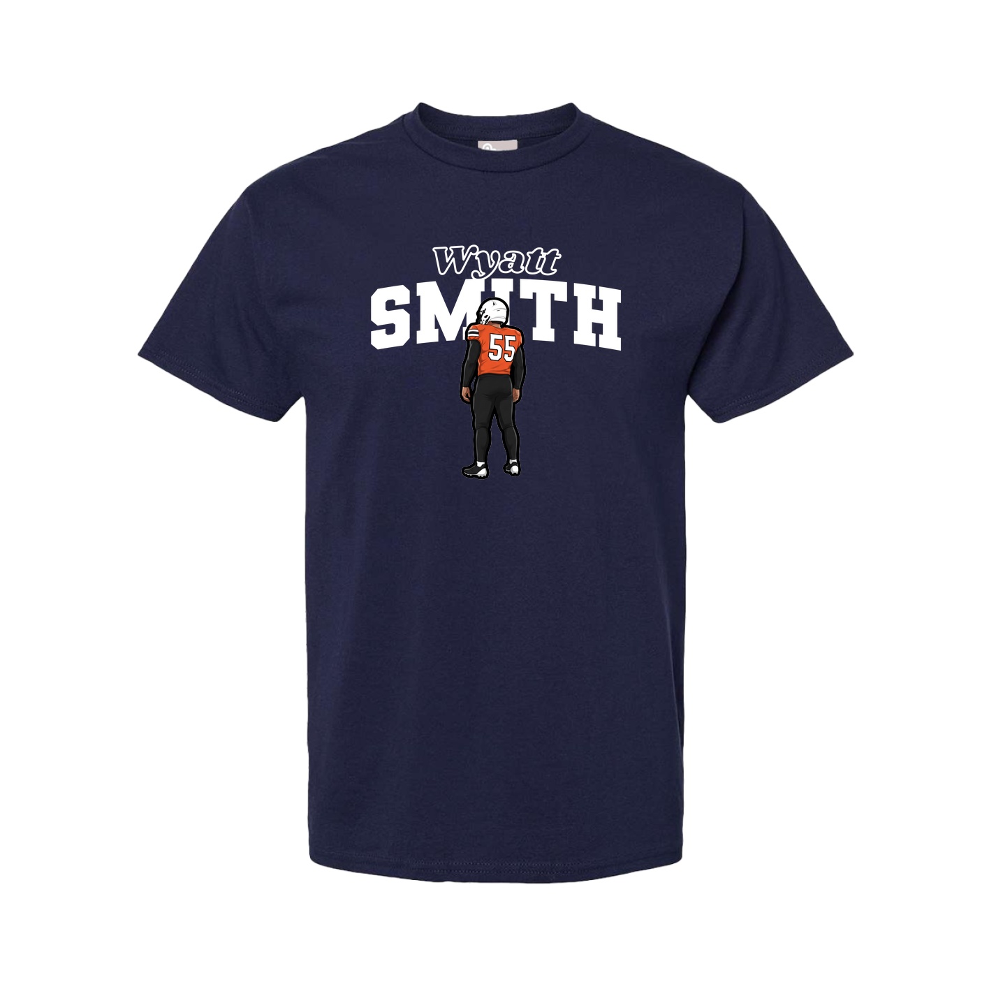 Youth Tee — Name Arch in Navy