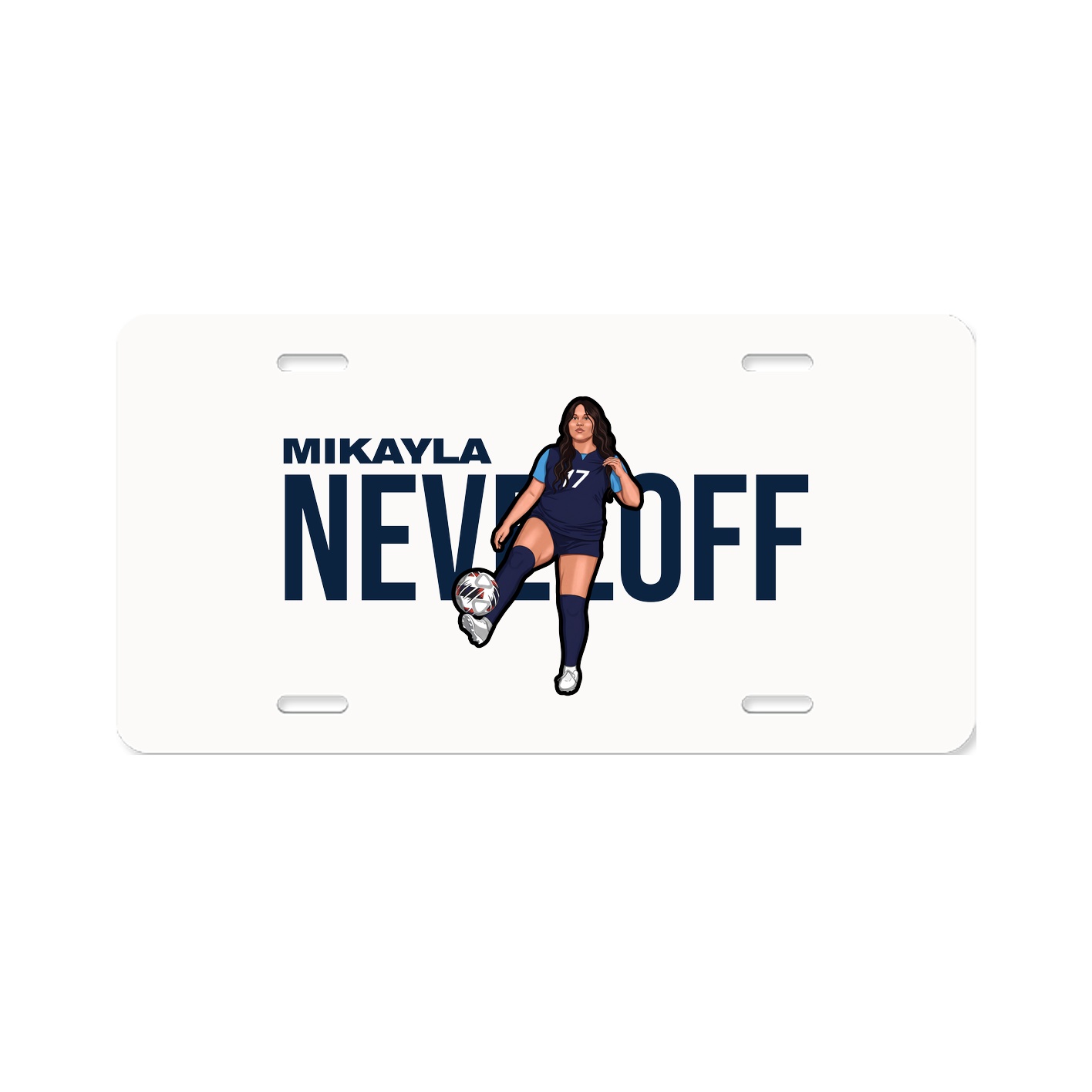 License Plate — Player Name in Classic