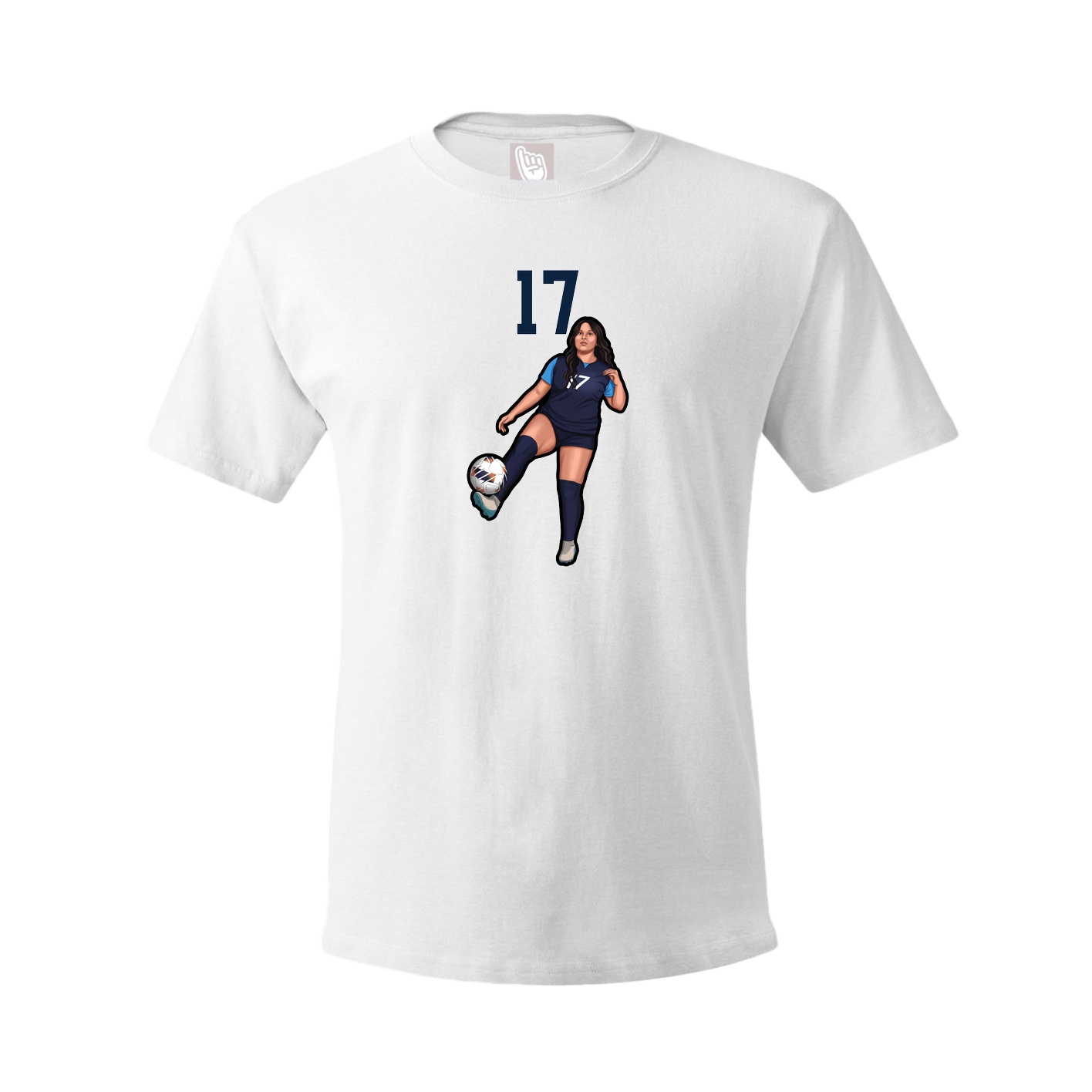 Tee — Number Top in White