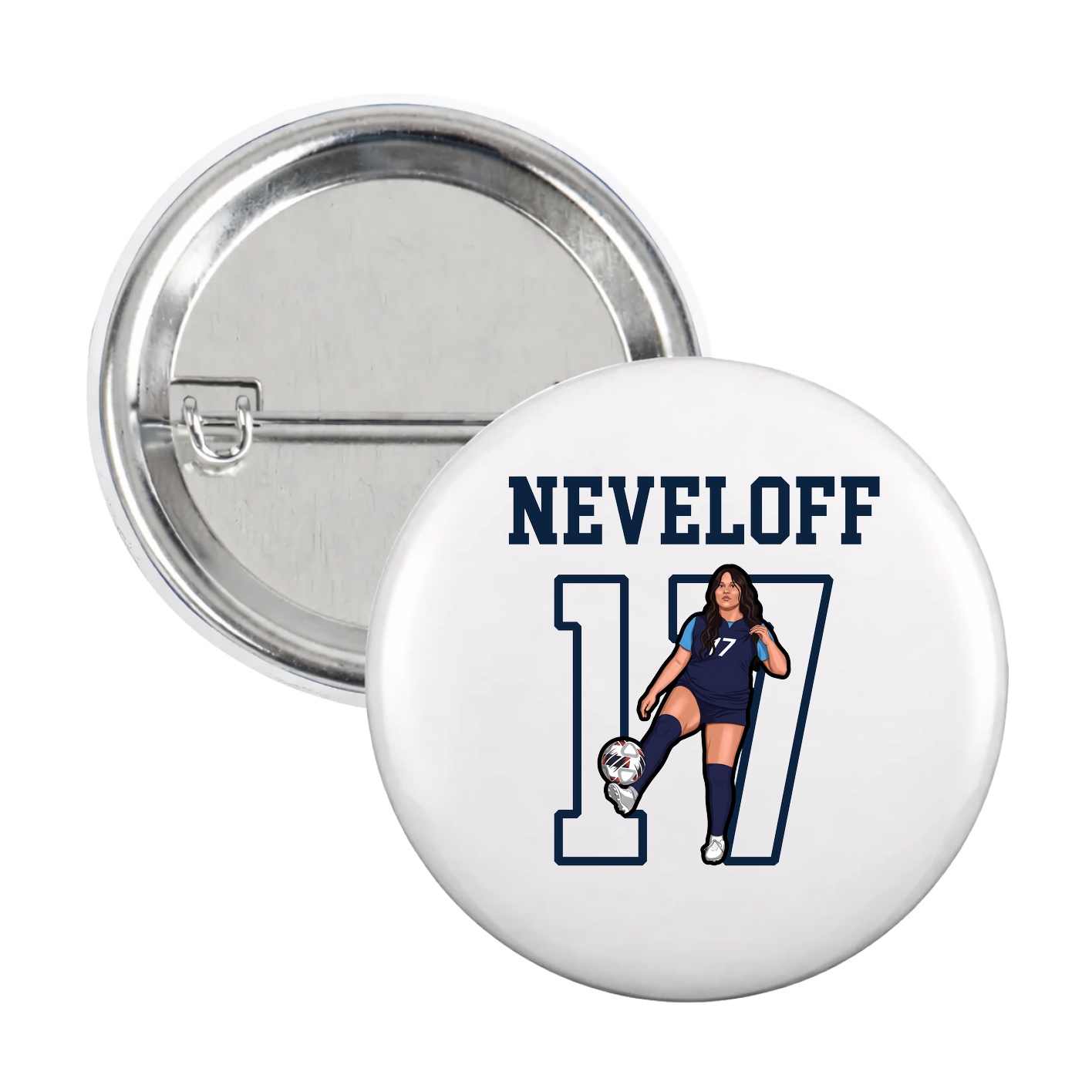 Game Day Button — Shirsey in White