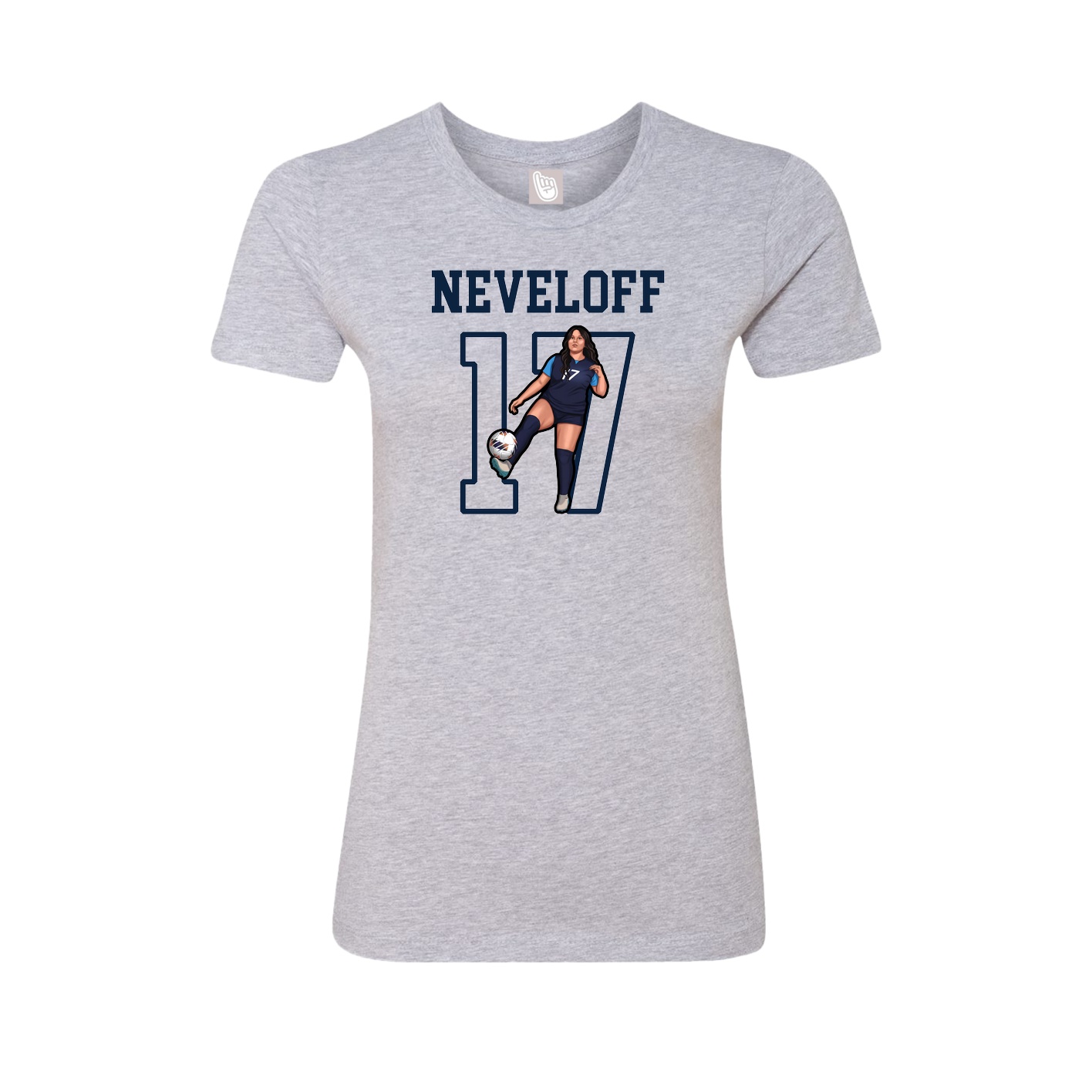 Fitted Women's Tee — Shirsey in Grey