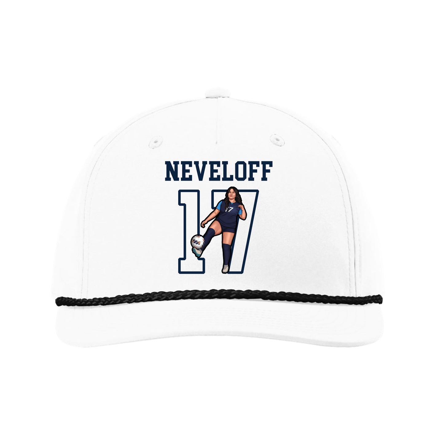Five-Panel Classic Rope Cap — Shirsey in White