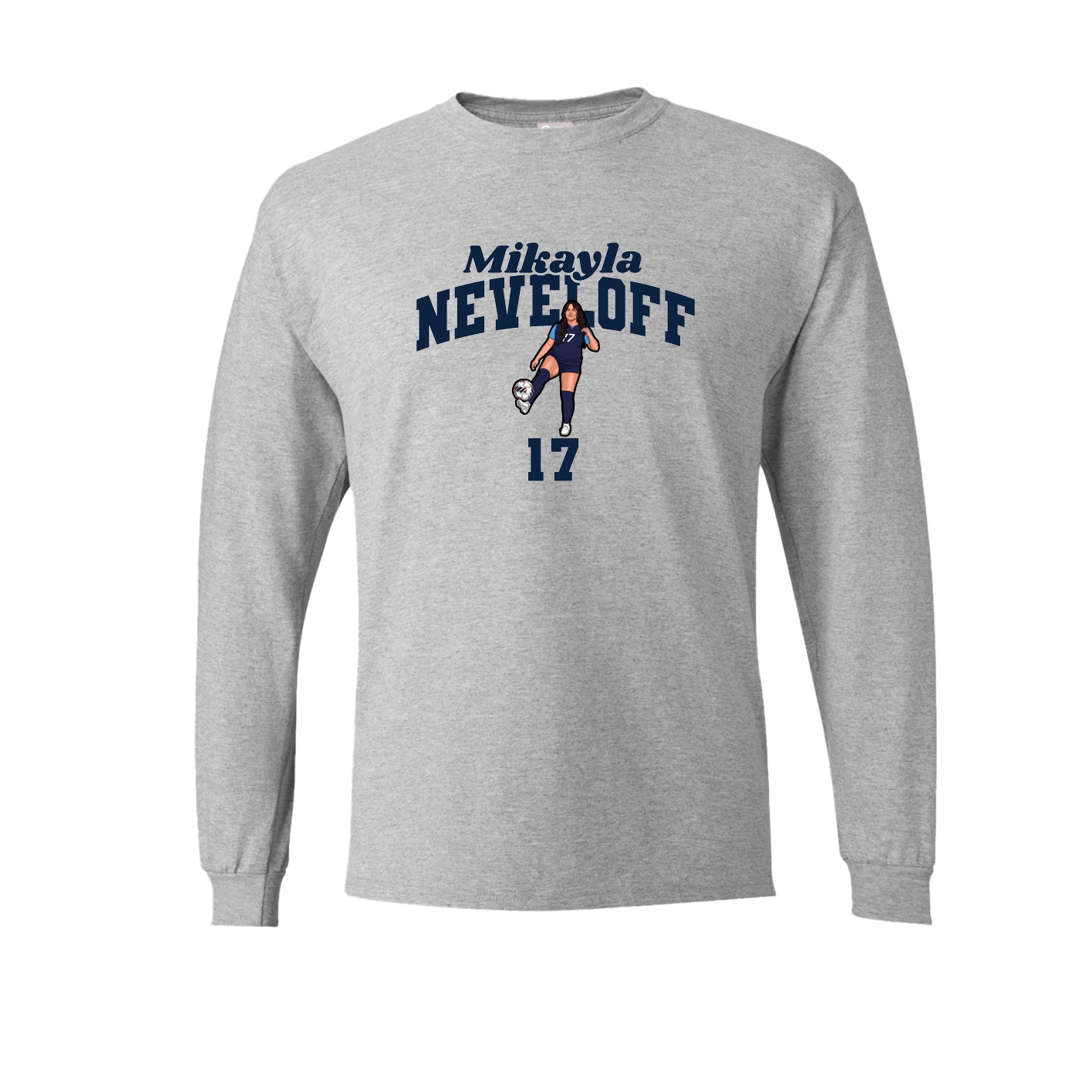 Long Sleeve Tee — Signature Arch in Grey