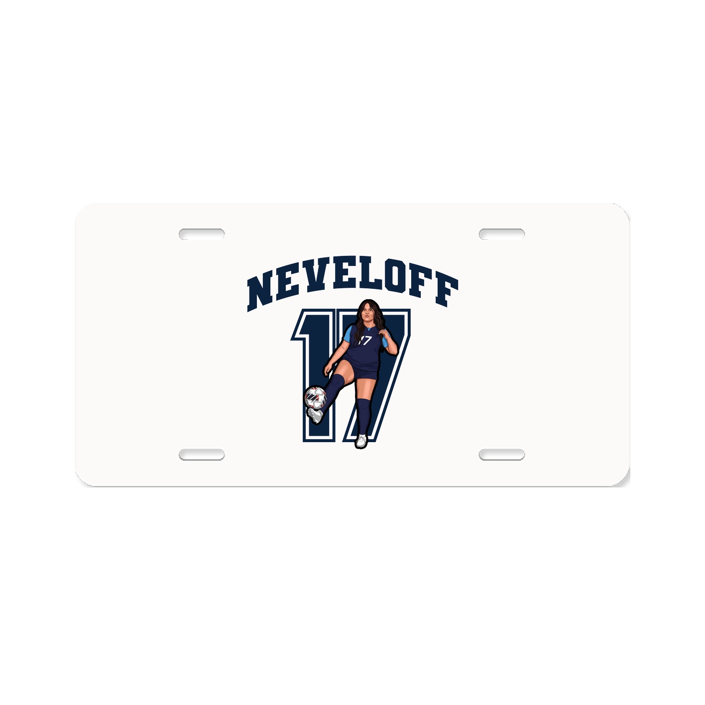 License Plate — Number in Classic