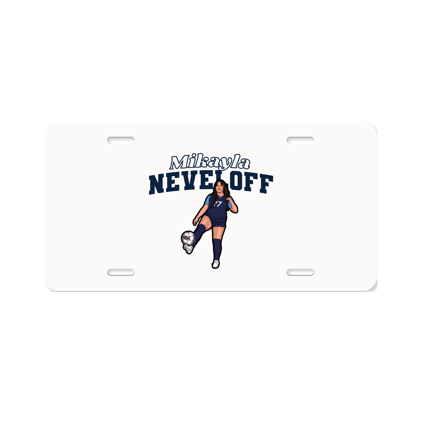License Plate — Name Arch in Classic