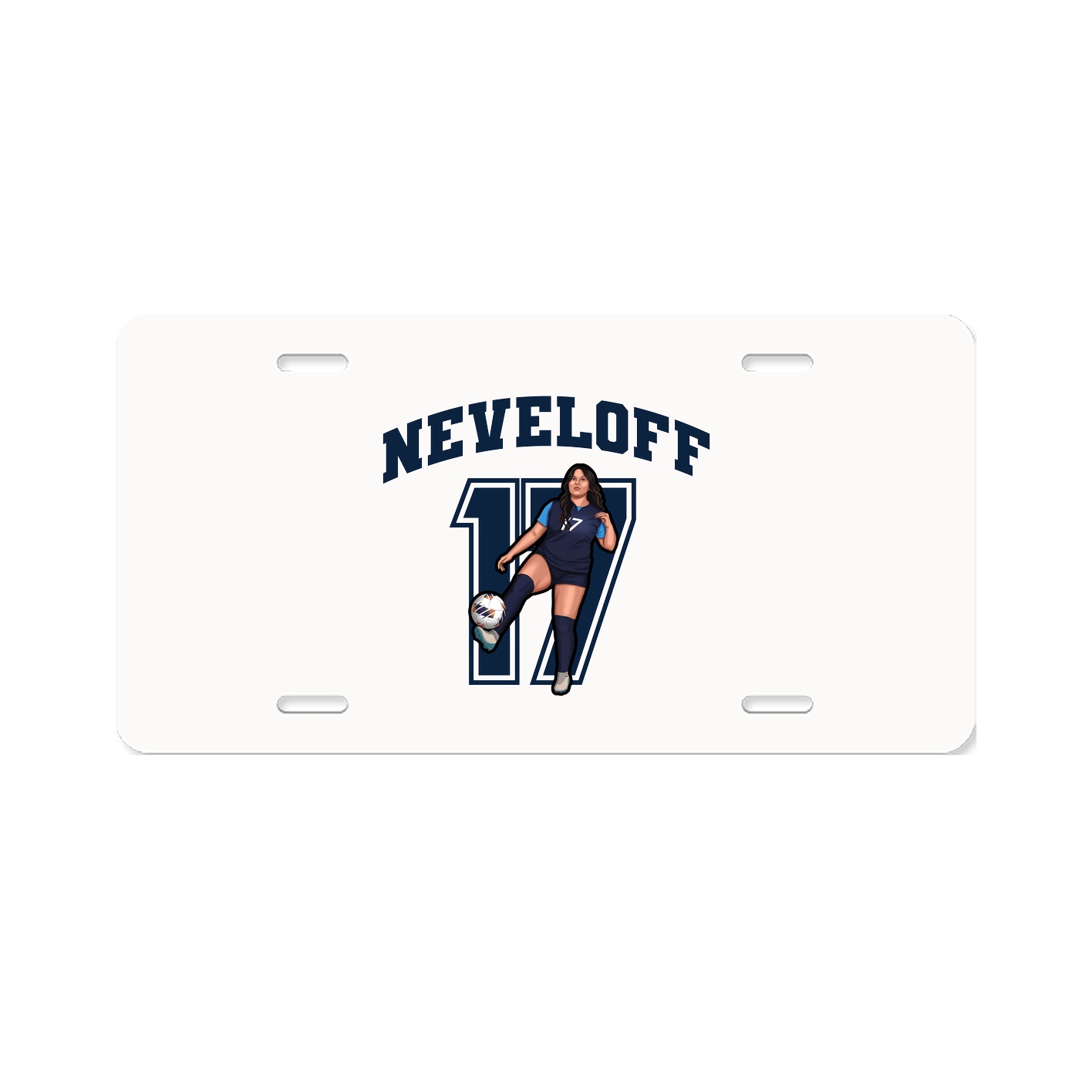 License Plate — Number in Classic