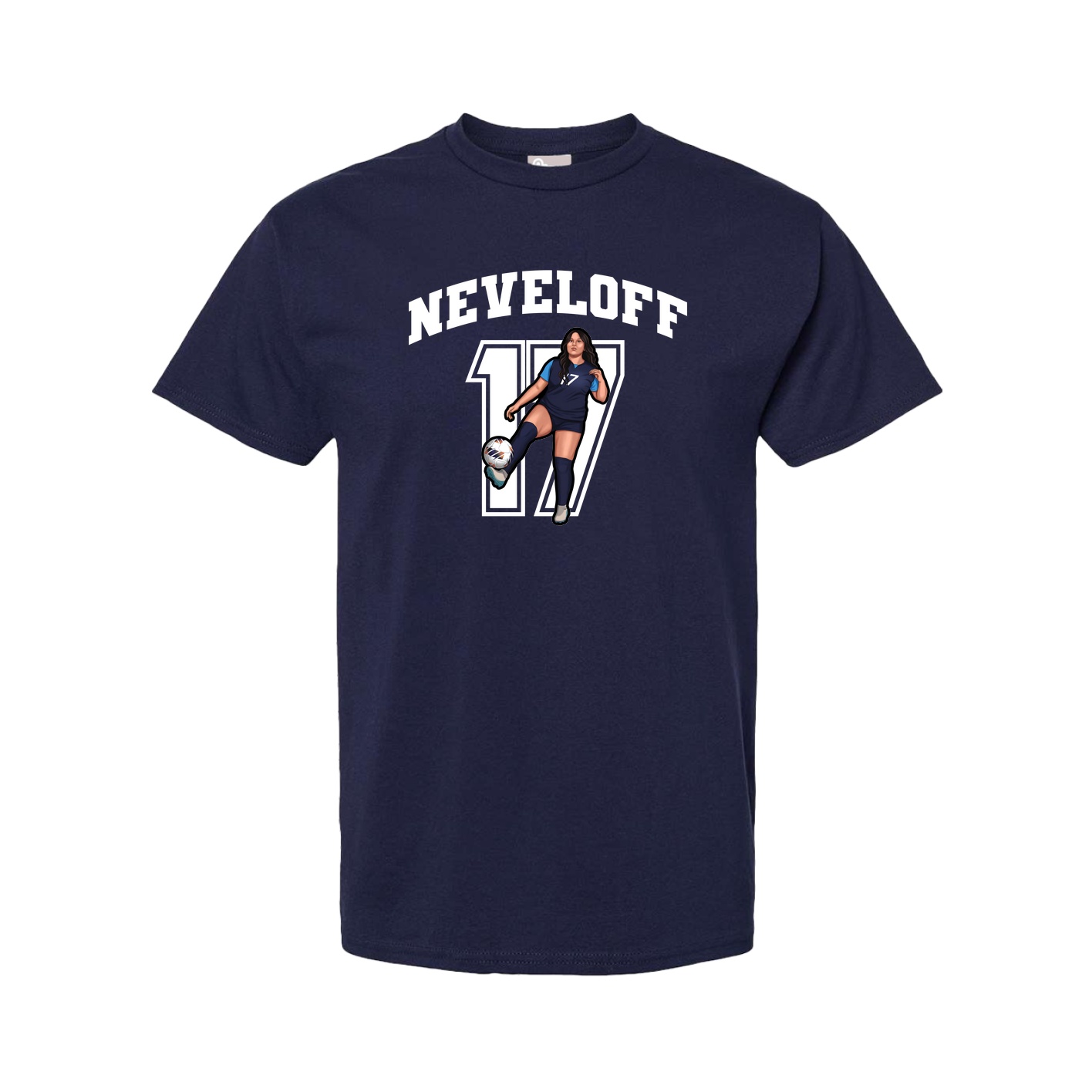 Tee — Number in Navy
