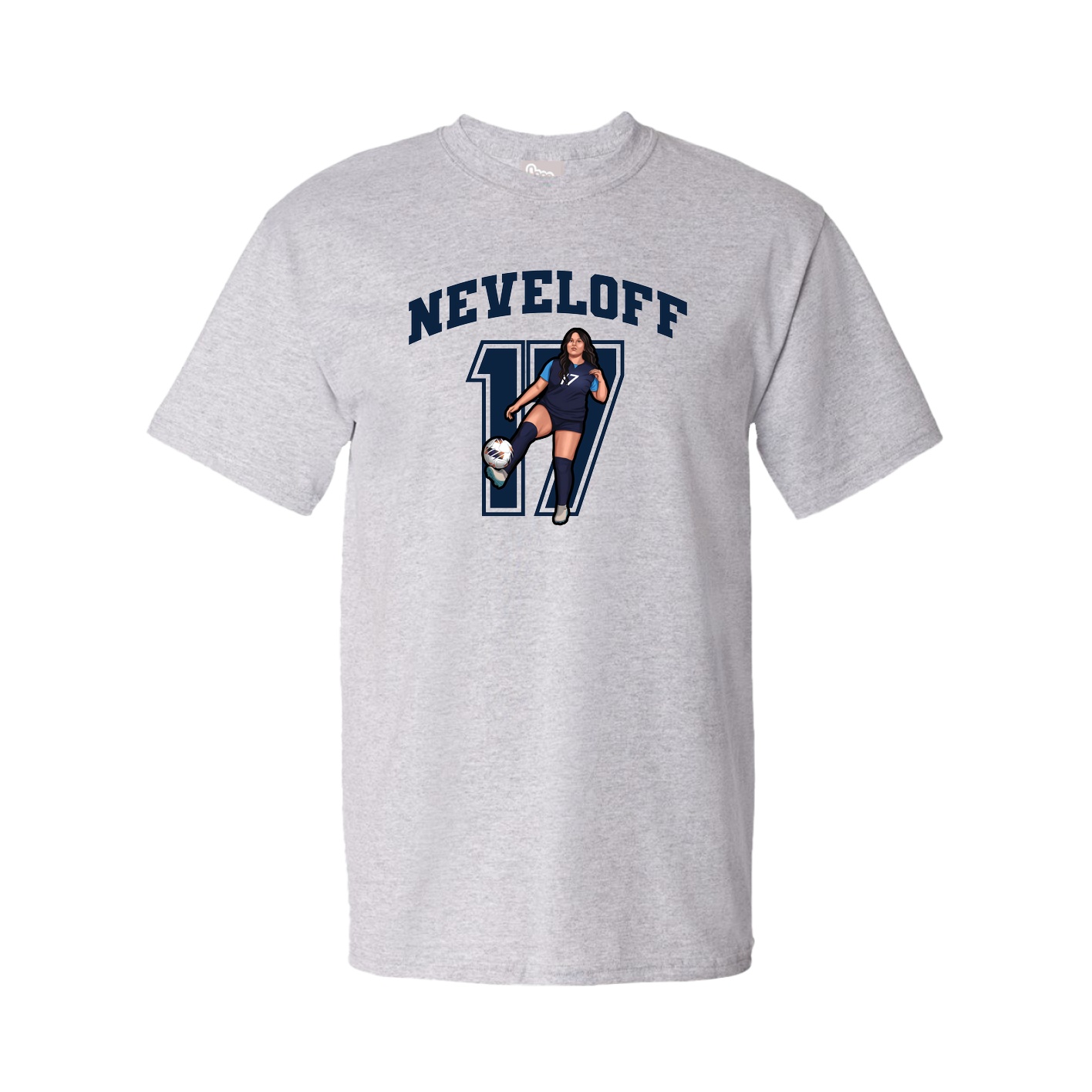 Youth Tee — Number in Grey