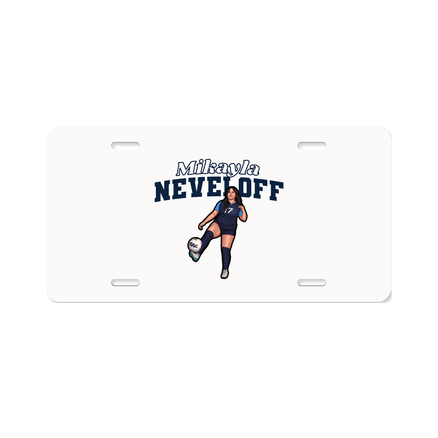License Plate — Name Arch in Classic