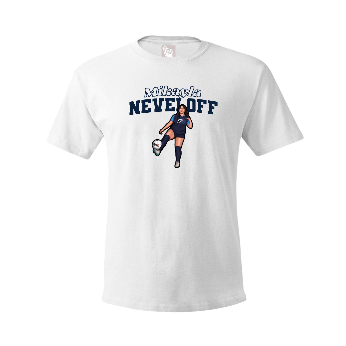 Tee — Name Arch in White