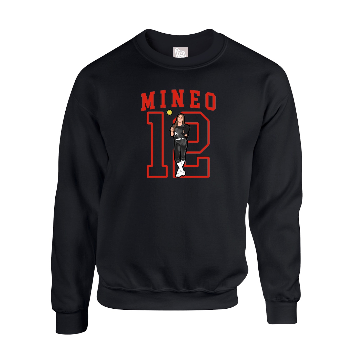 Fleece Crew — Shirsey in Black