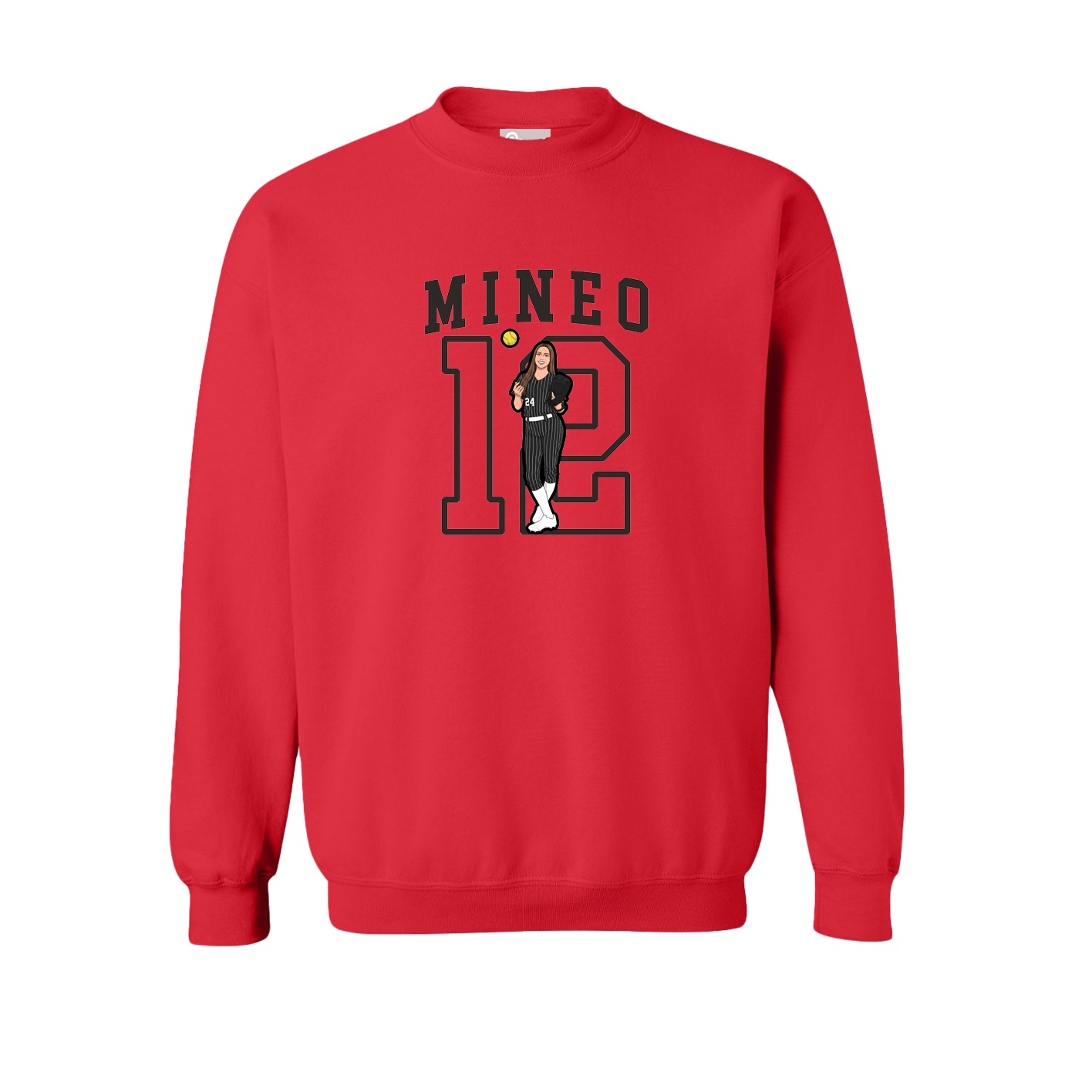 Fleece Crew — Shirsey in Red