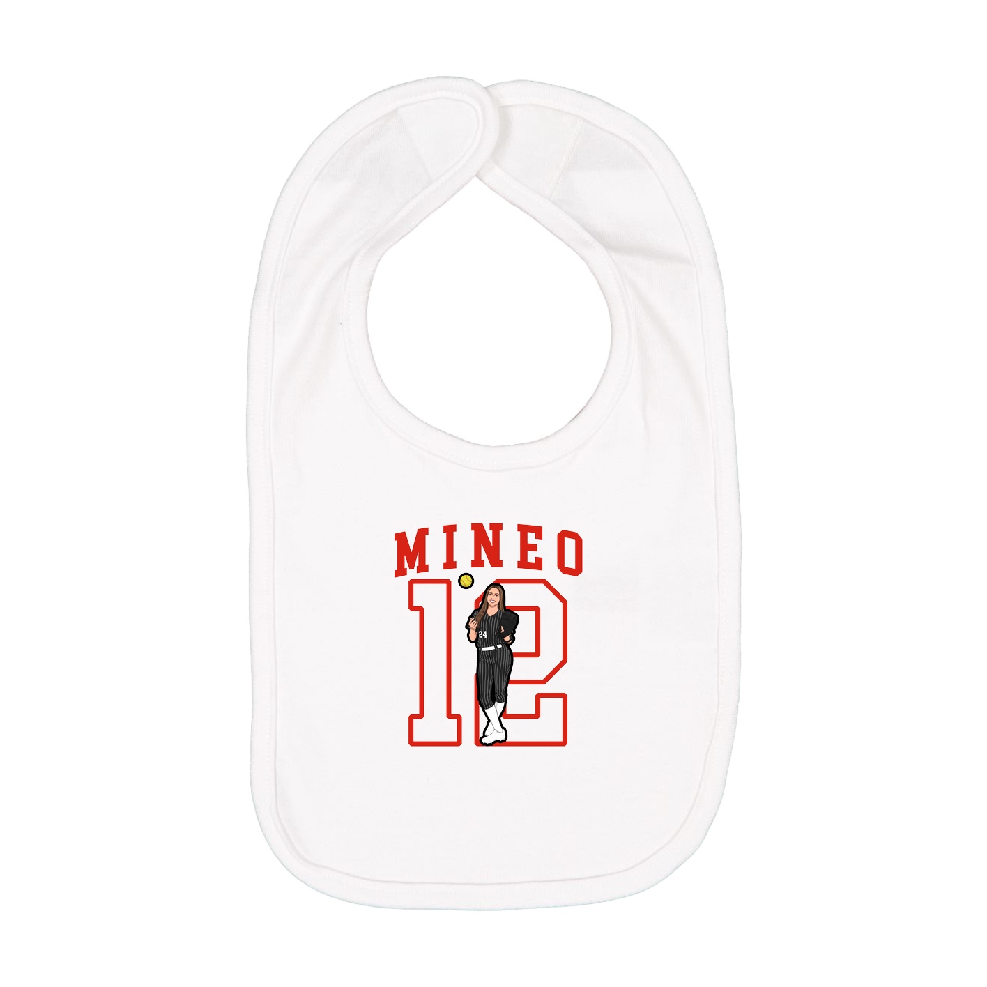 Infant Bib — Shirsey in White