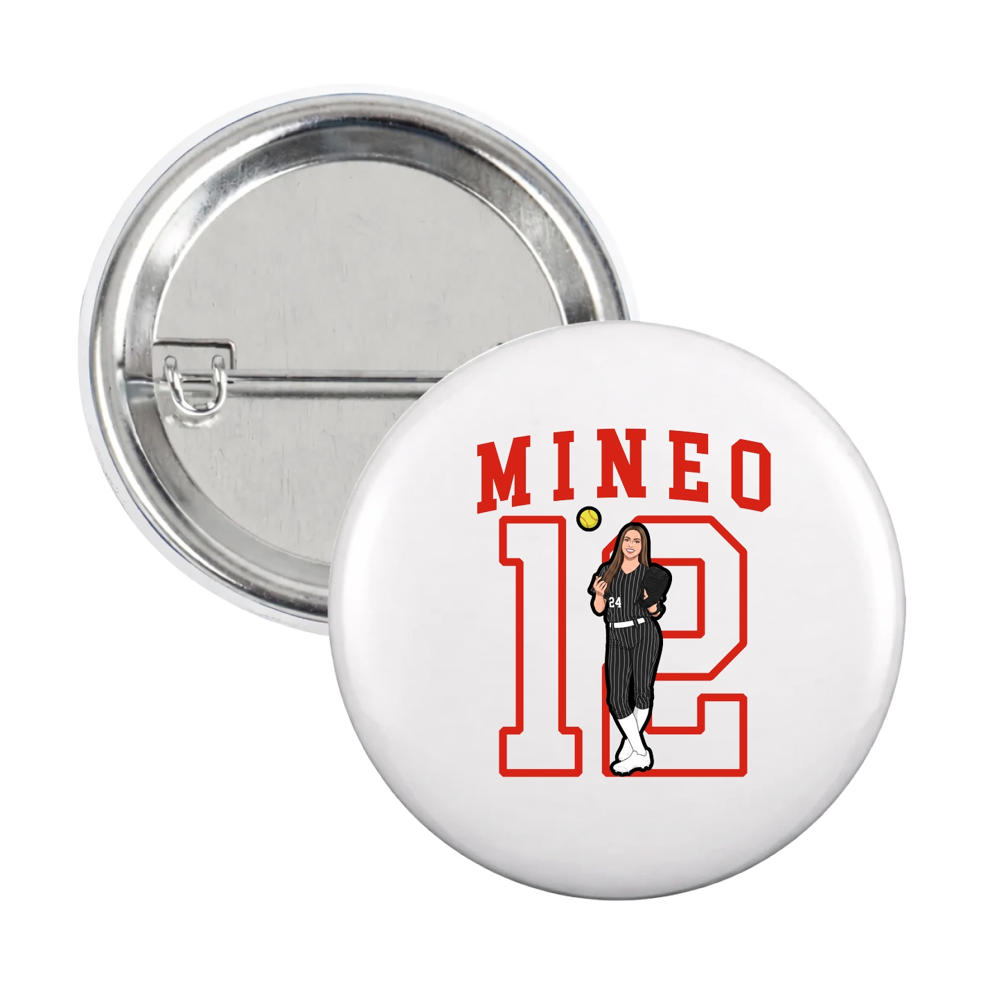 Game Day Button — Shirsey in White