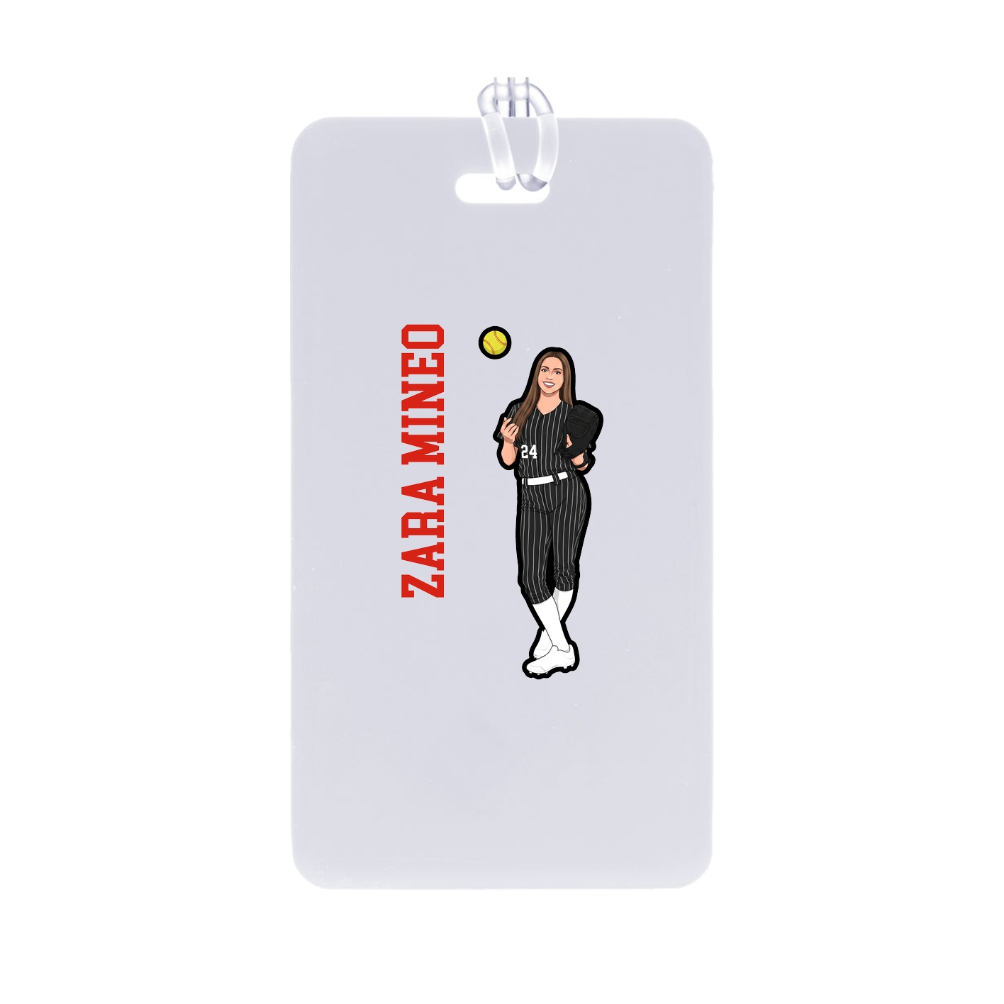 Bag Tag — Name Vertical in Classic