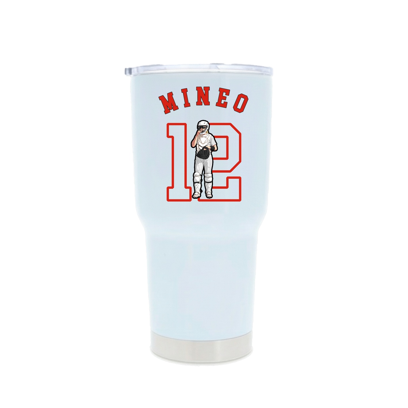 30oz Stainless Steel Tumbler — Shirsey Arch in White