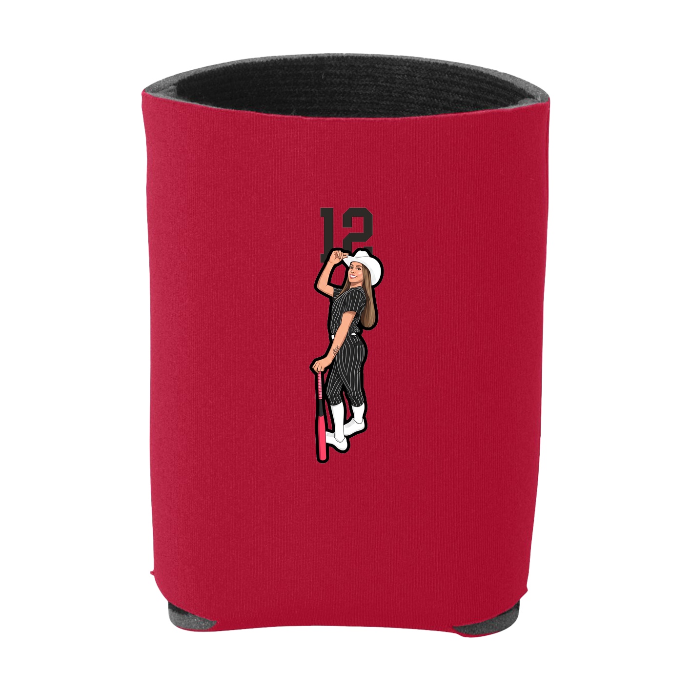 Can Holder — Number Top in Red