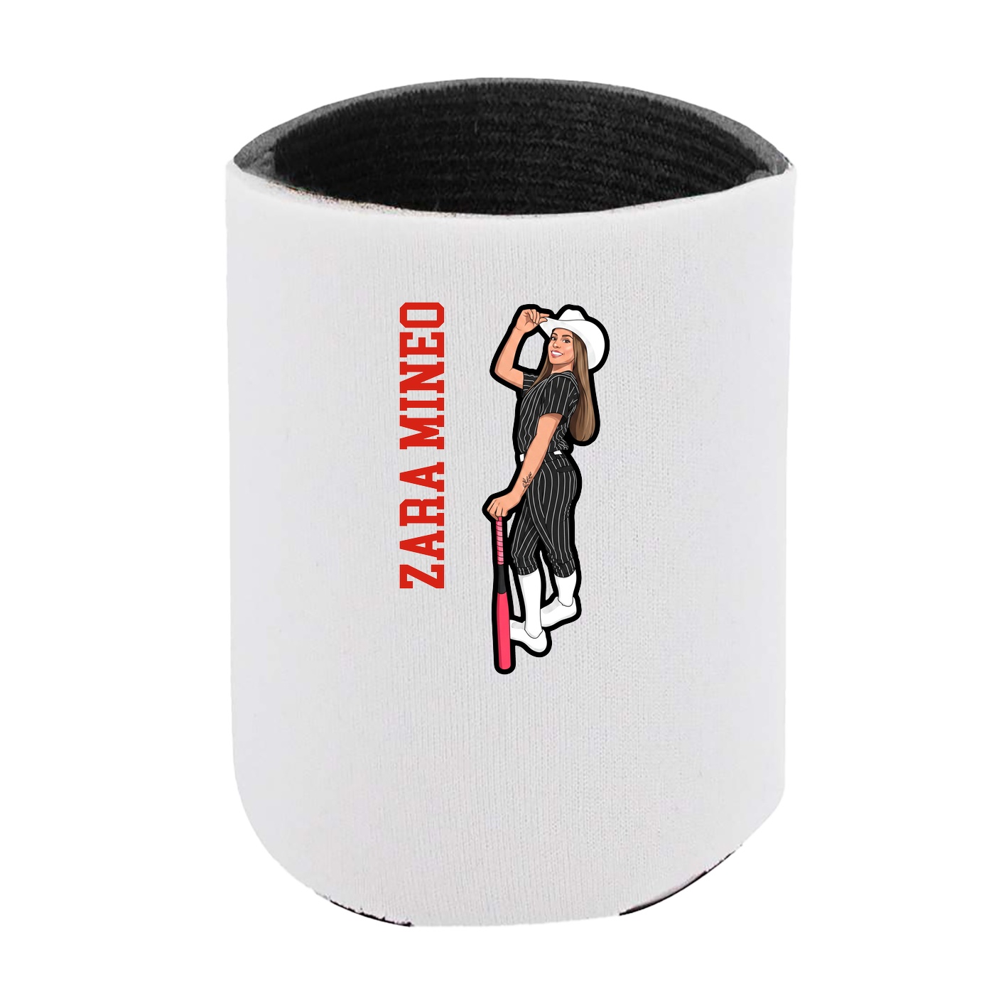 Can Holder — Name Vertical in White