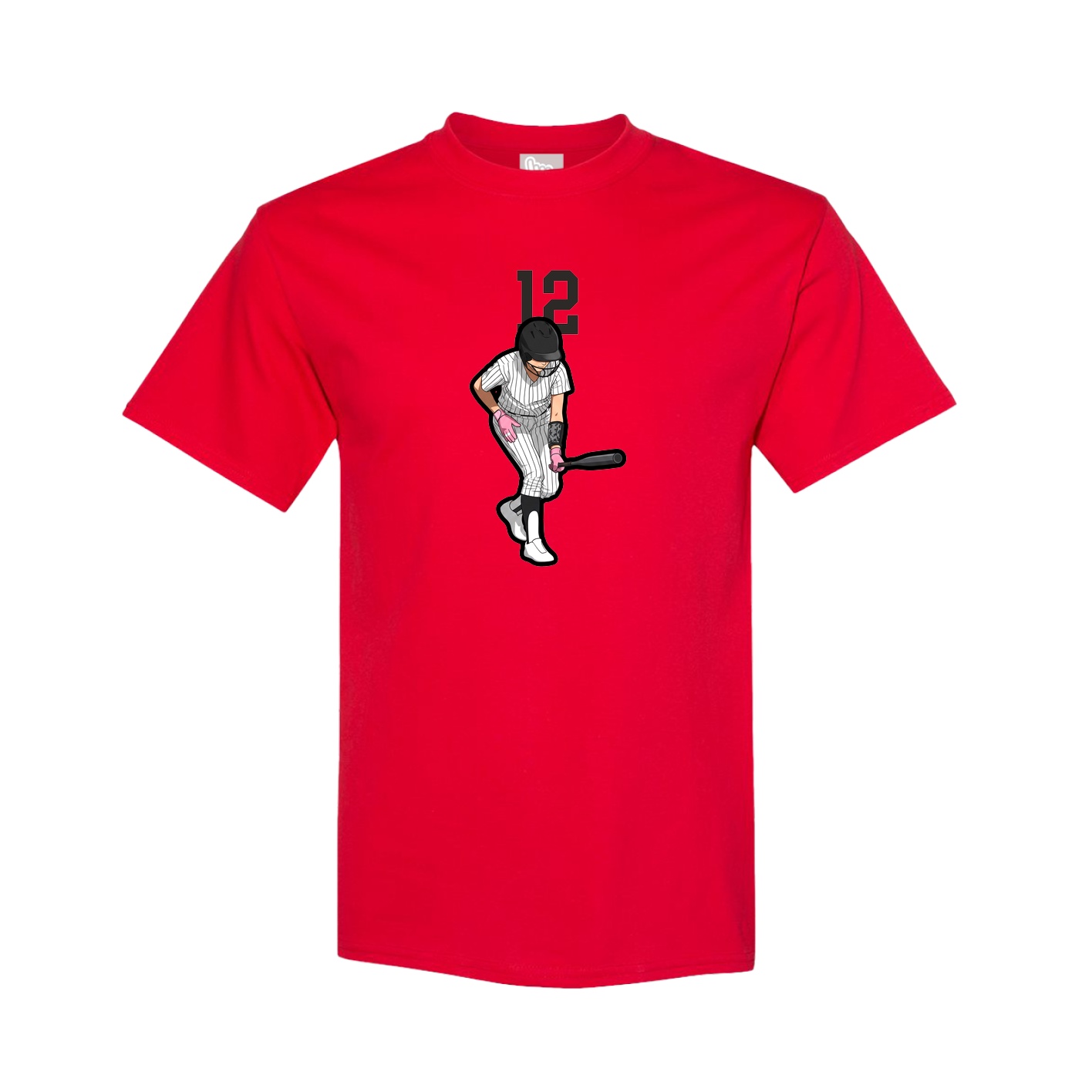 Youth Tee — Number Top in Red