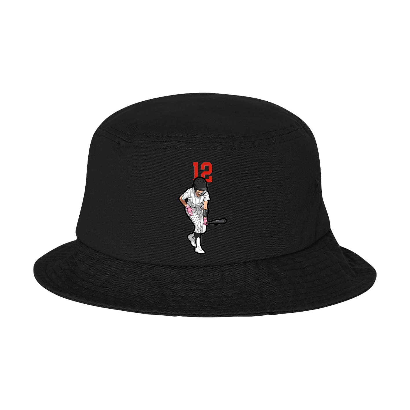 Bucket Cap — Number Top in Black