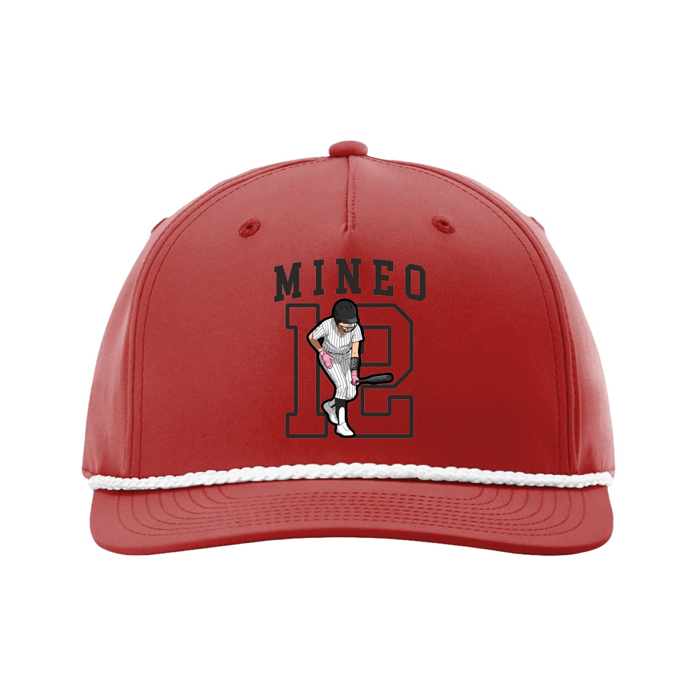 Five-Panel Classic Rope Cap — Shirsey in Red