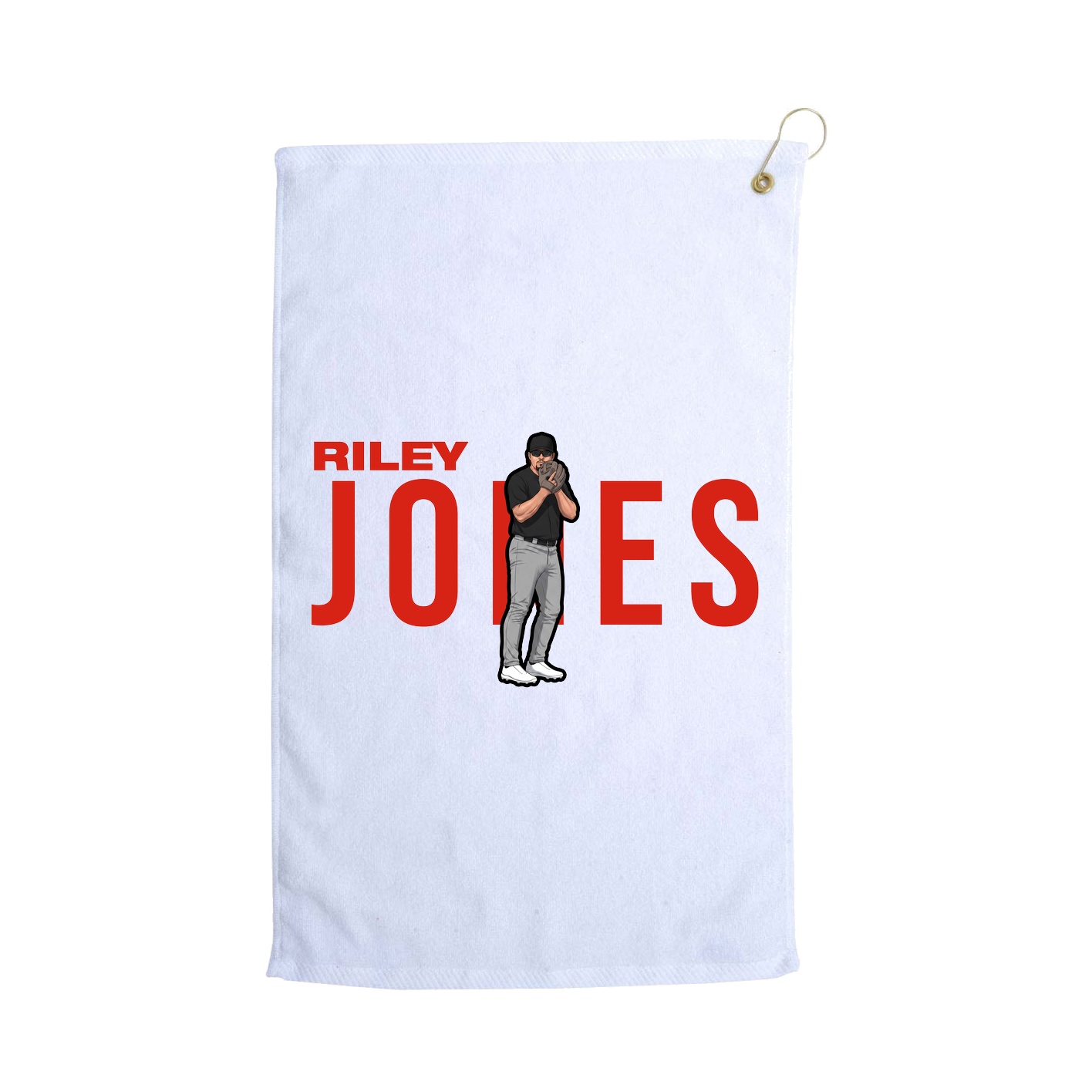 Golf Towel — Player Name in White