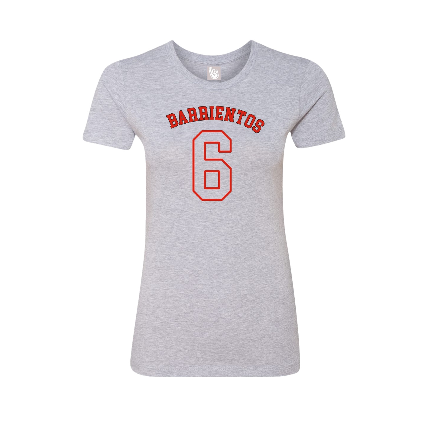 Fitted Women's Tee — Shirsey Arch in Grey
