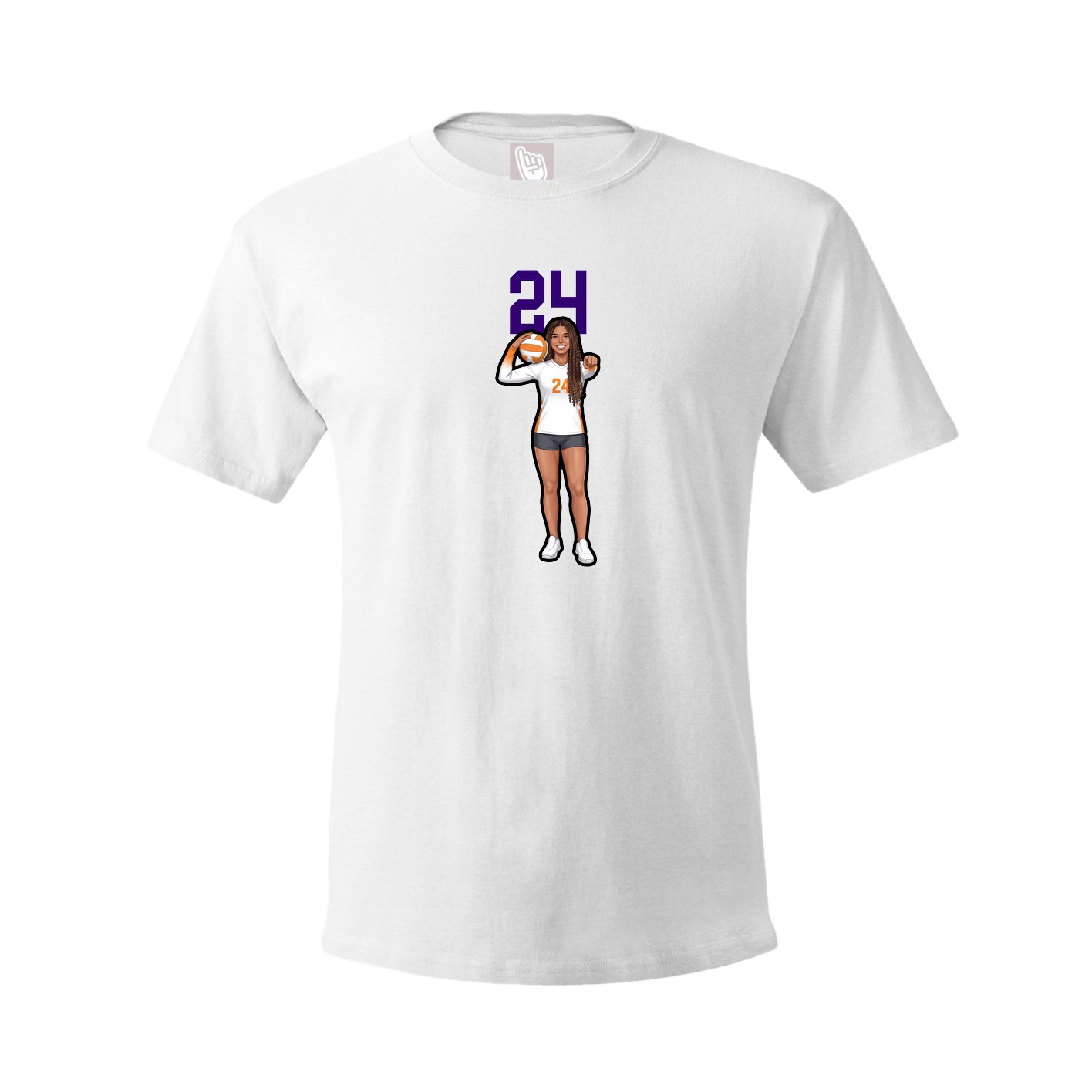 Tee — Number Top in White