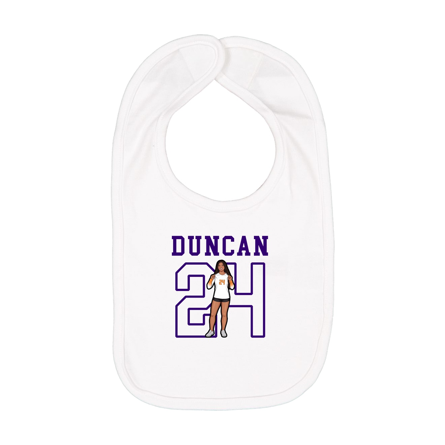 Infant Bib — Shirsey in White