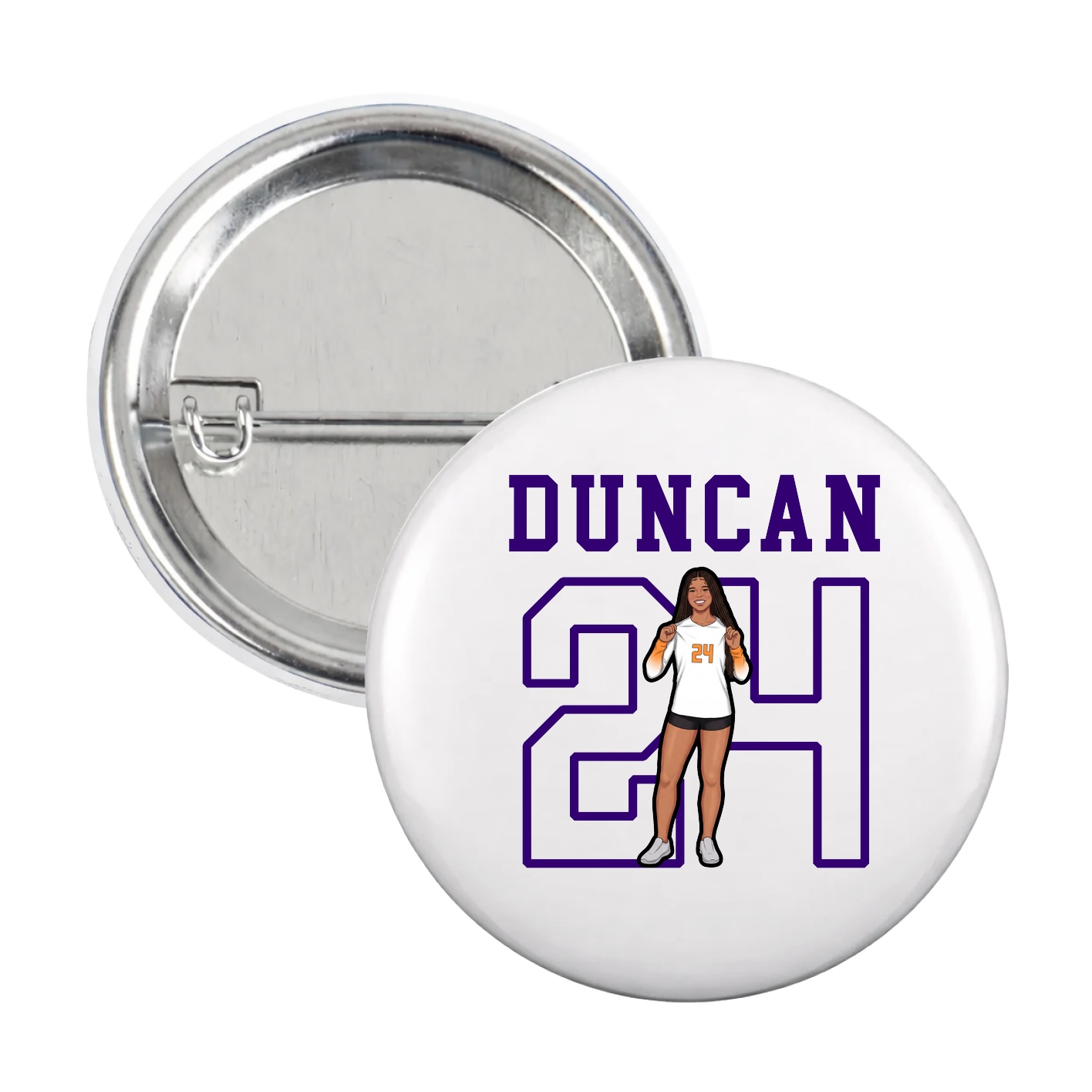Game Day Button — Shirsey in White