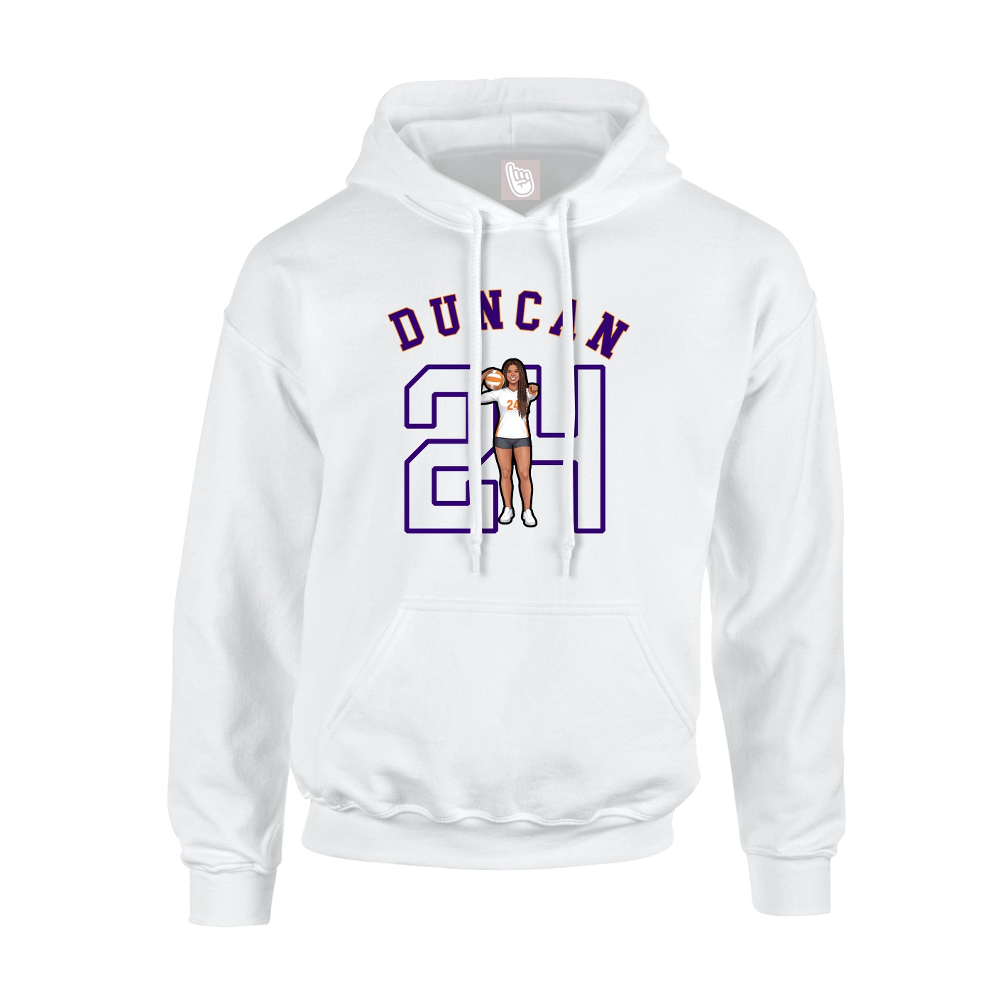 Hoodie — Shirsey Arch in White
