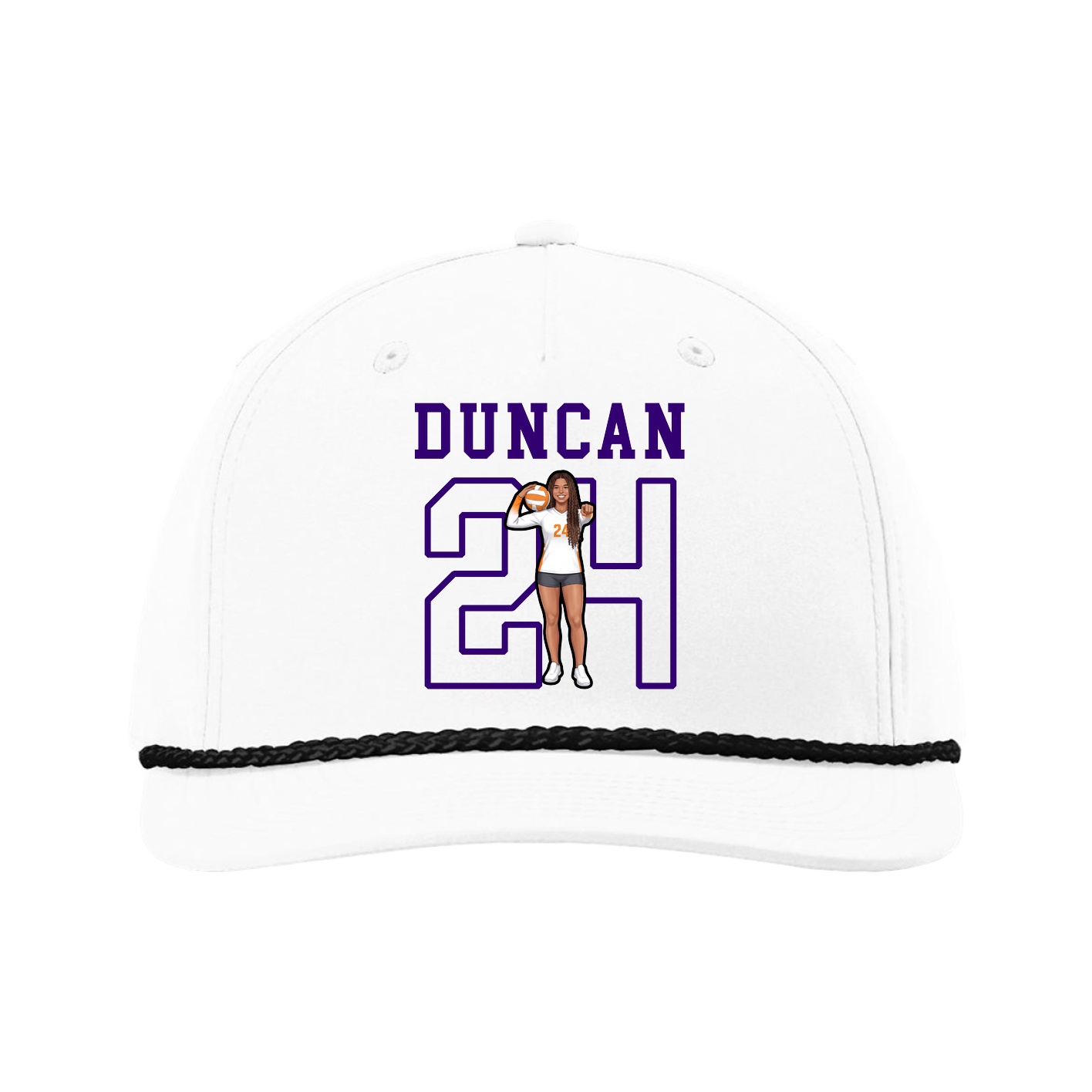 Five-Panel Classic Rope Cap — Shirsey in White