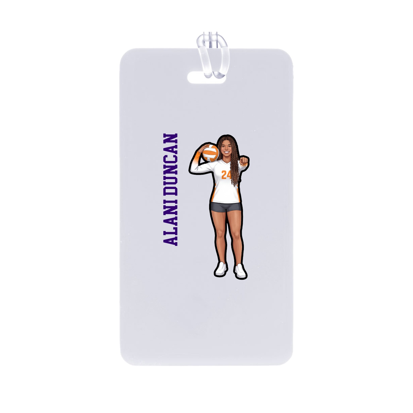 Bag Tag — Name Vertical in Classic