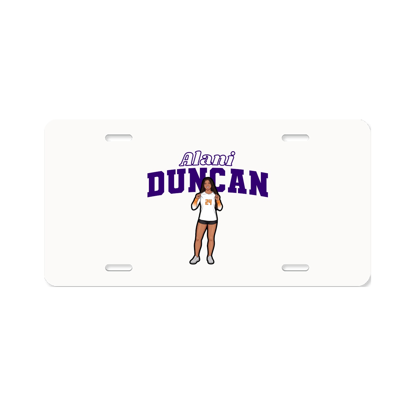 License Plate — Name Arch in Classic