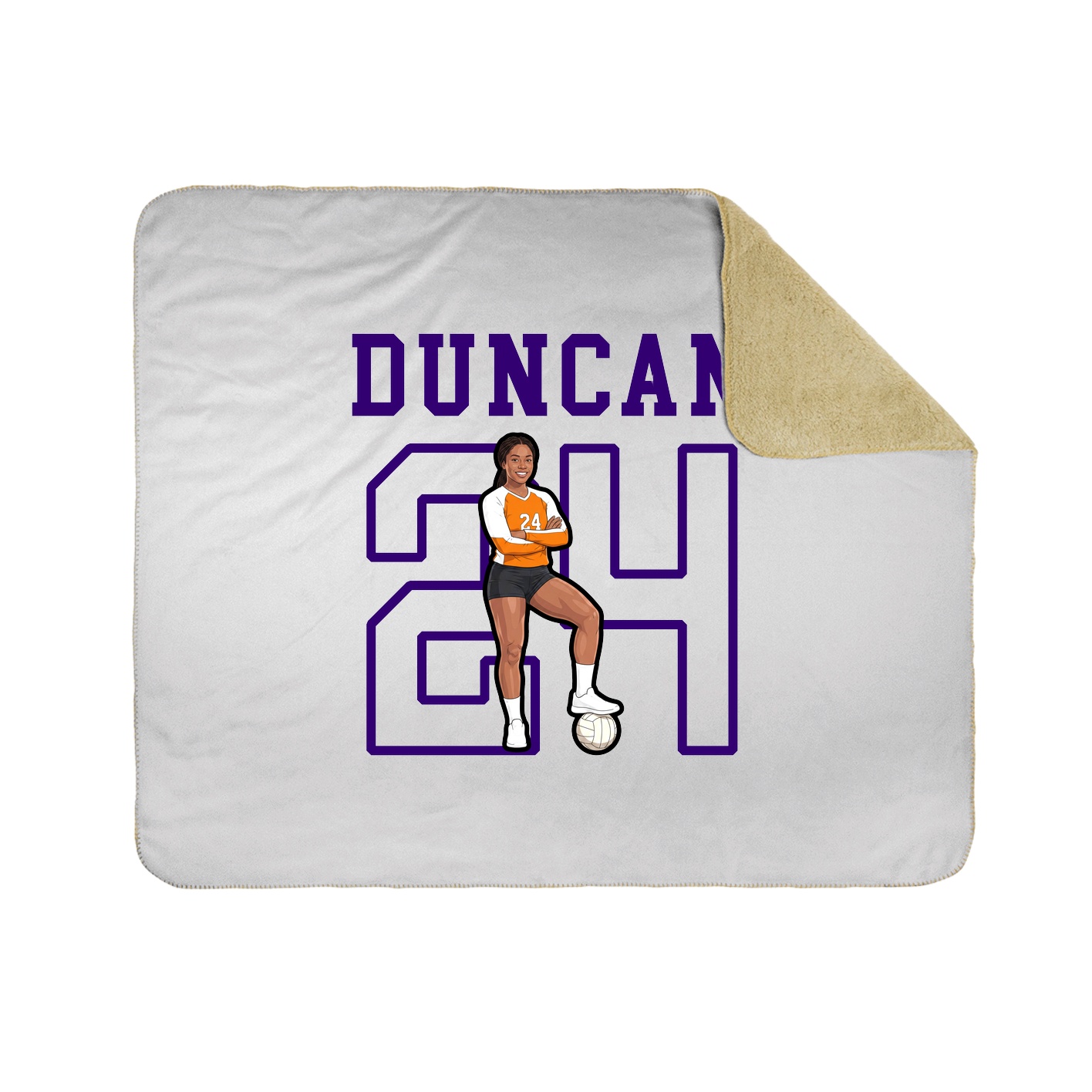 Throw Blanket — Shirsey in White