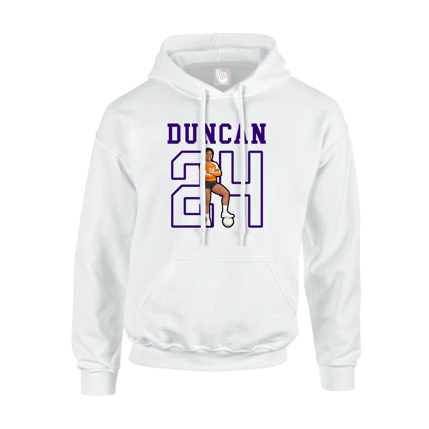 Hoodie — Shirsey in White