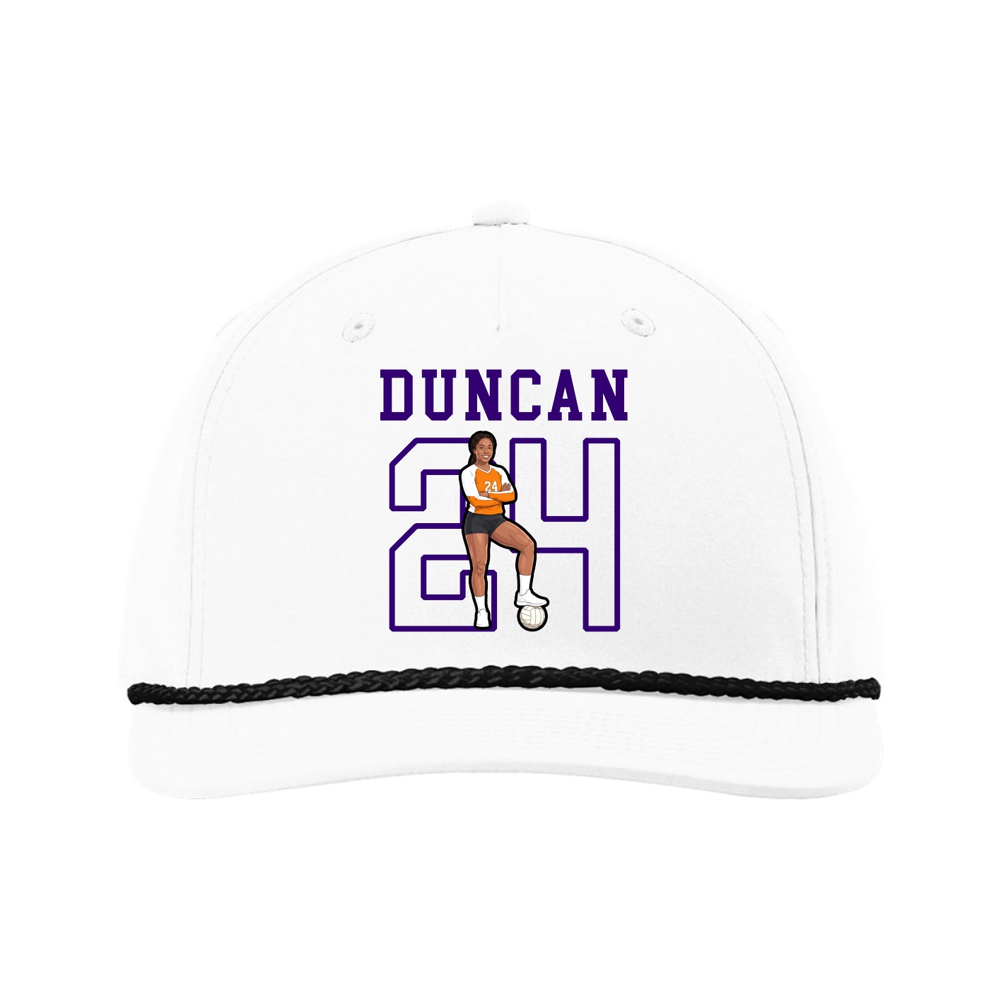 Five-Panel Classic Rope Cap — Shirsey in White