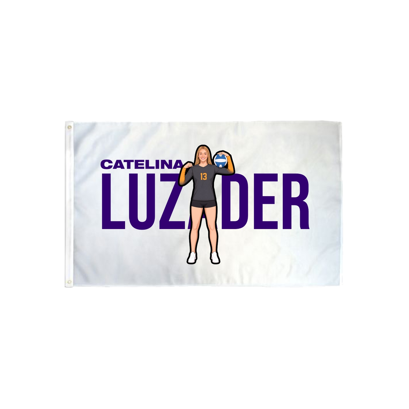 3x5 Flag — Player Name in Classic