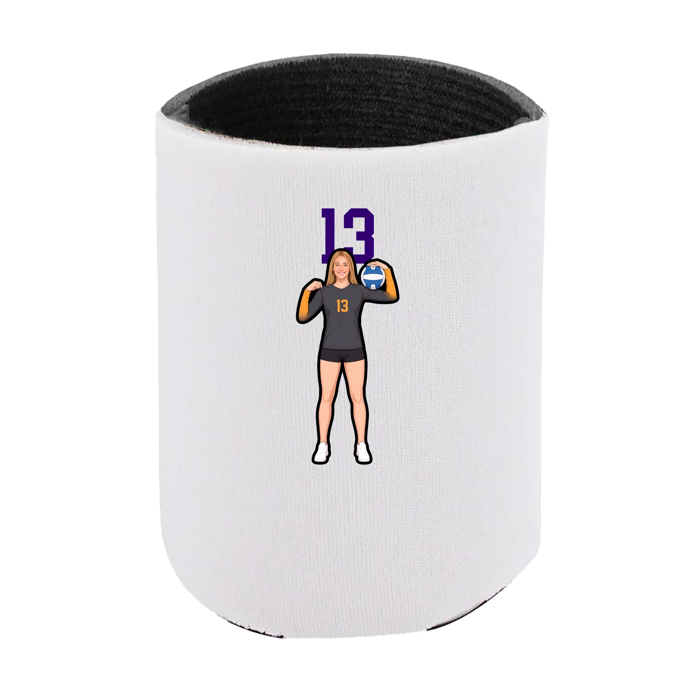 Can Holder — Number Top in White