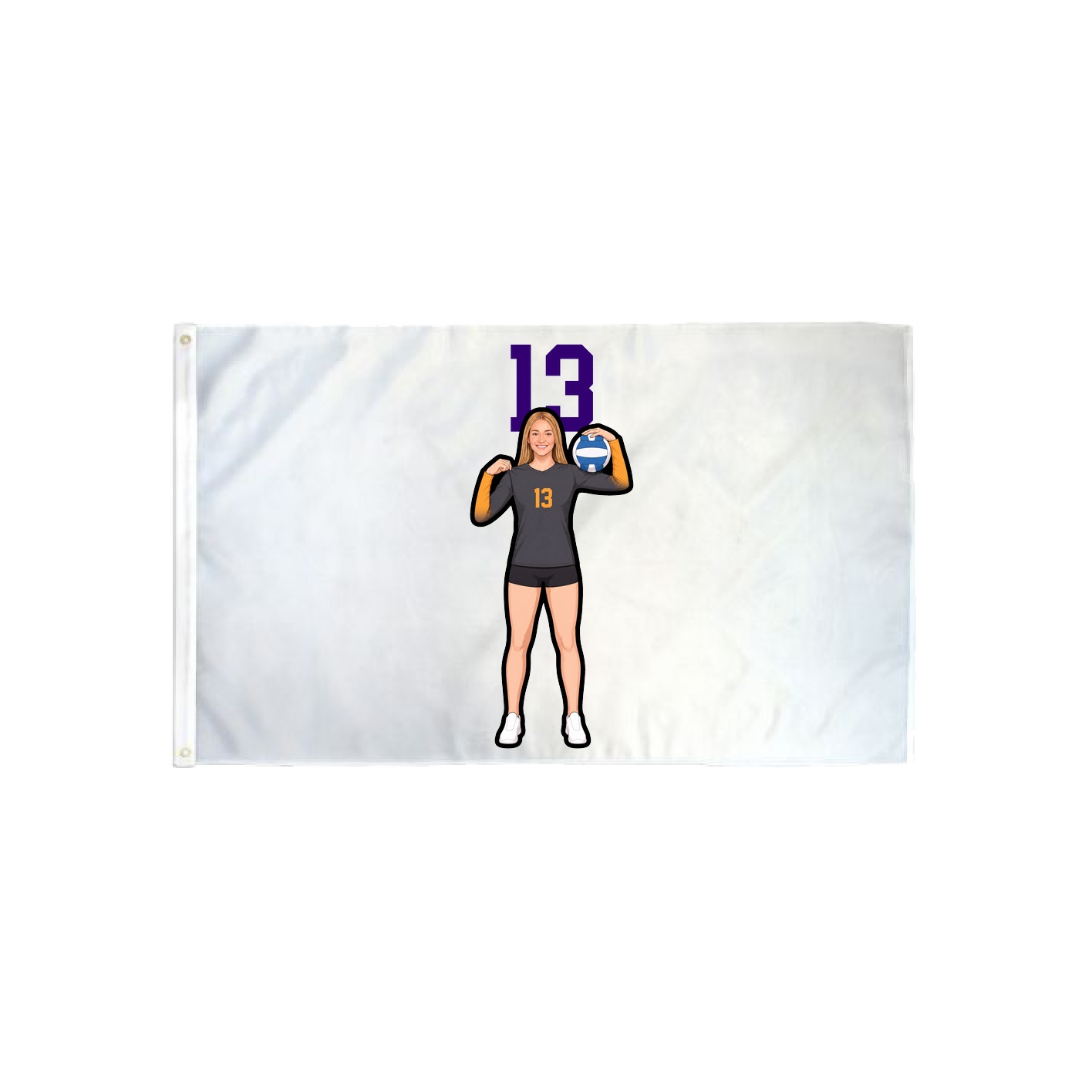 3x5 Flag — Number Top in Classic