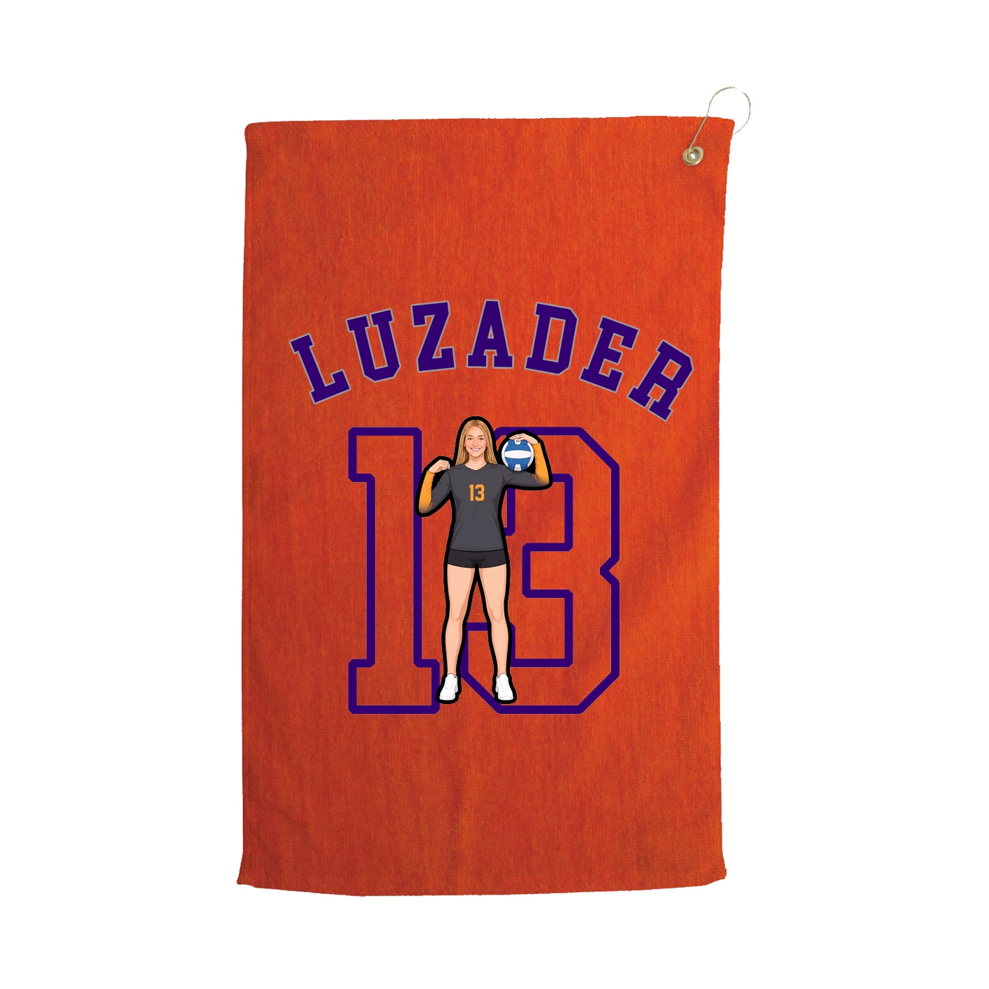 Golf Towel — Shirsey Arch in Orange
