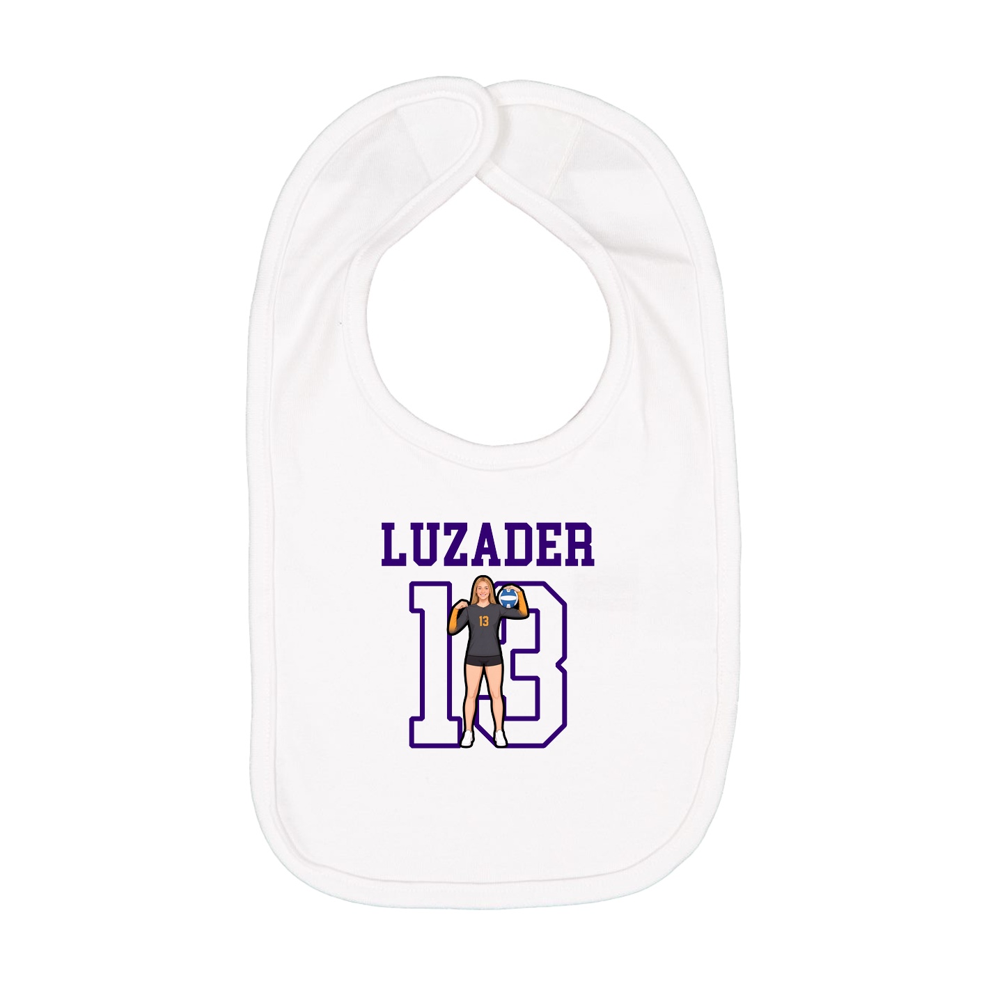 Infant Bib — Shirsey in White