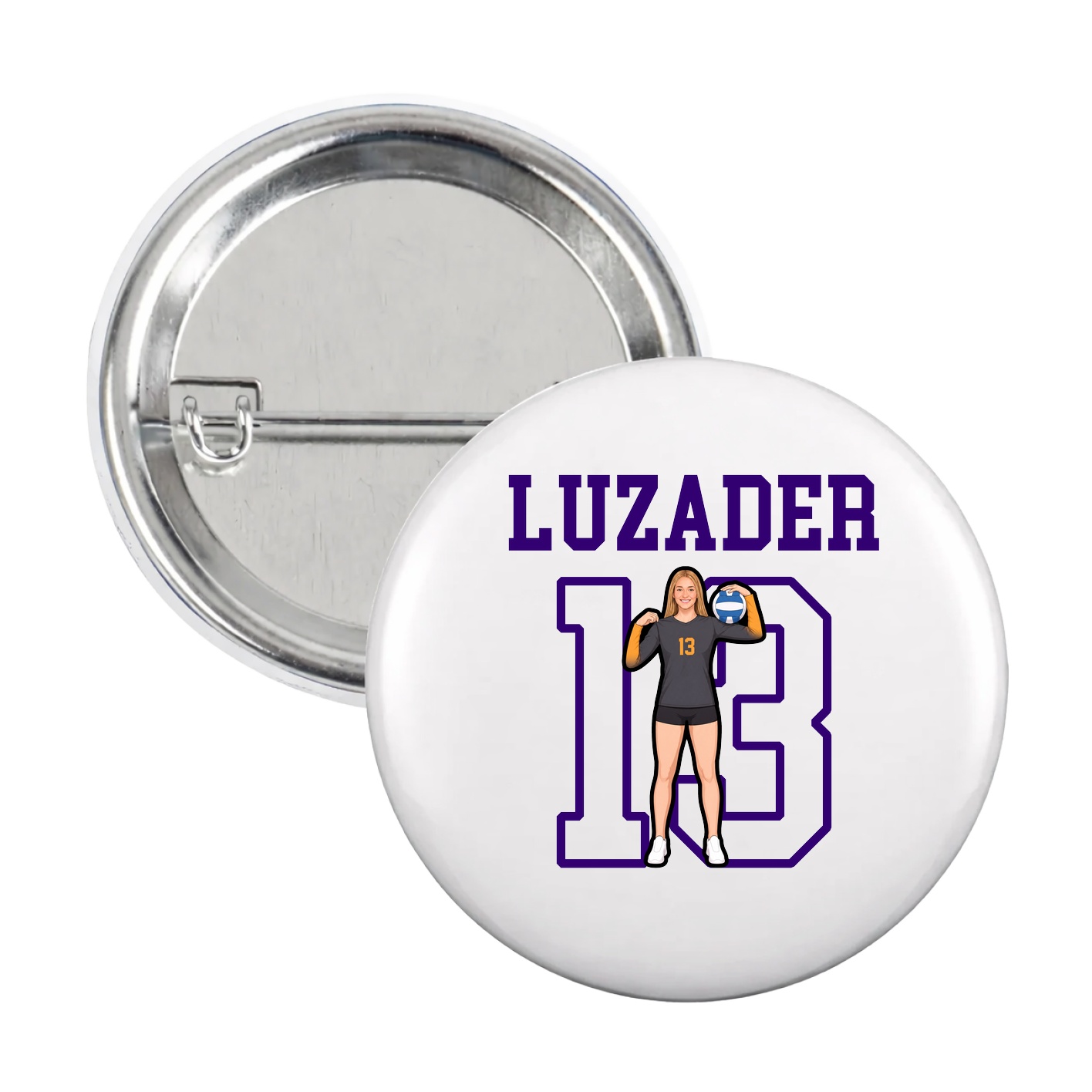Game Day Button — Shirsey in White