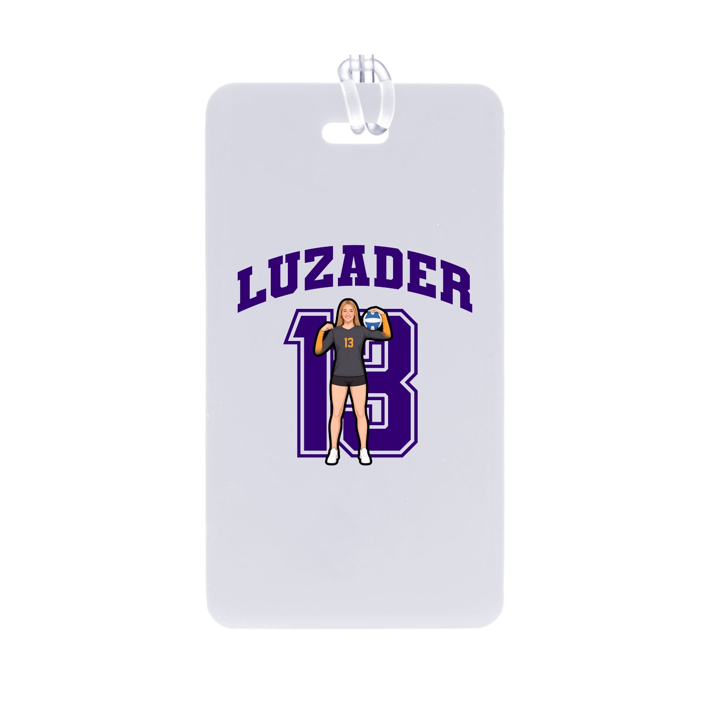Bag Tag — Number in Classic